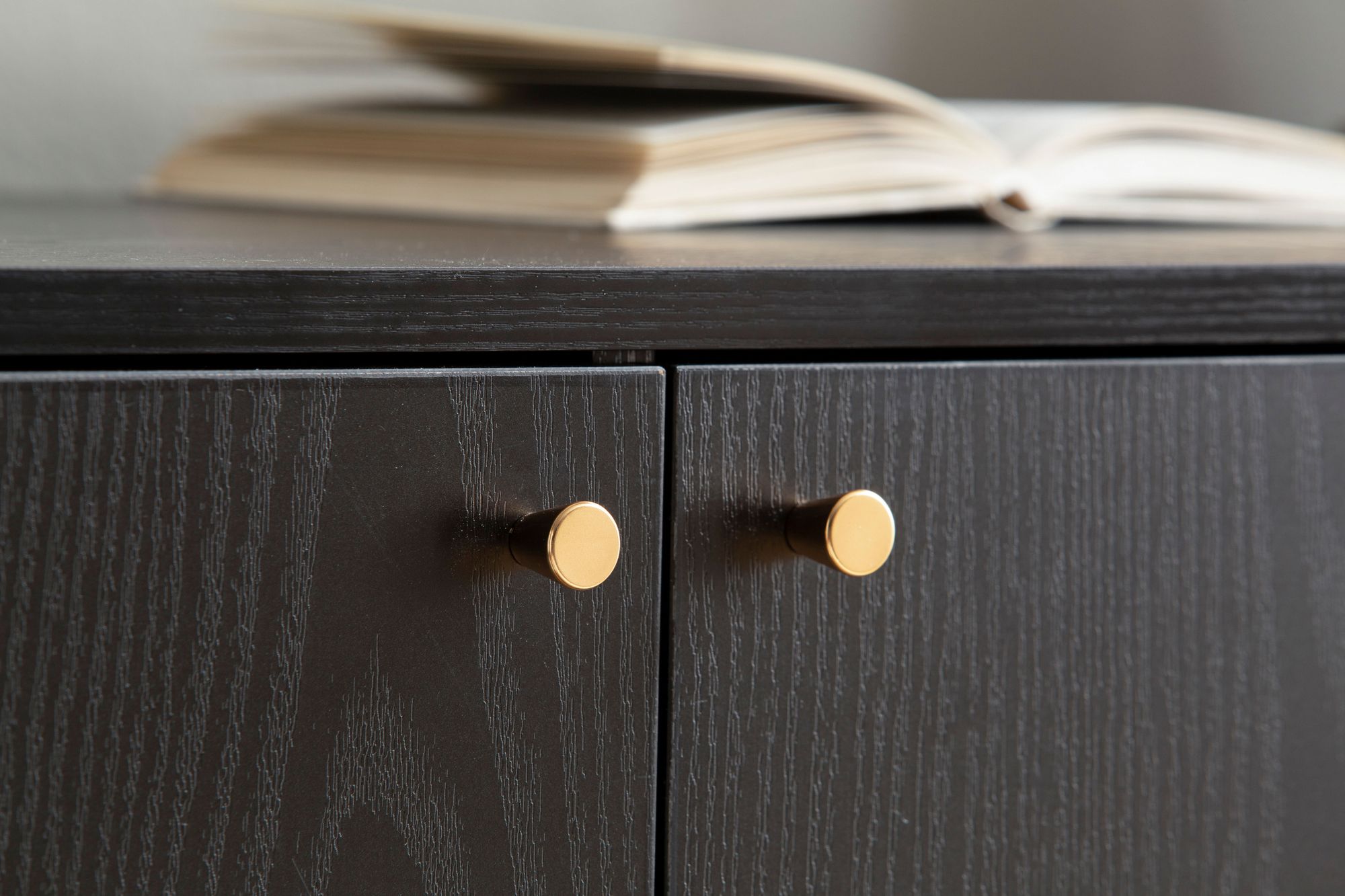 Sideboard Dirdal Schwarz 140 × 40 × 75 cm
