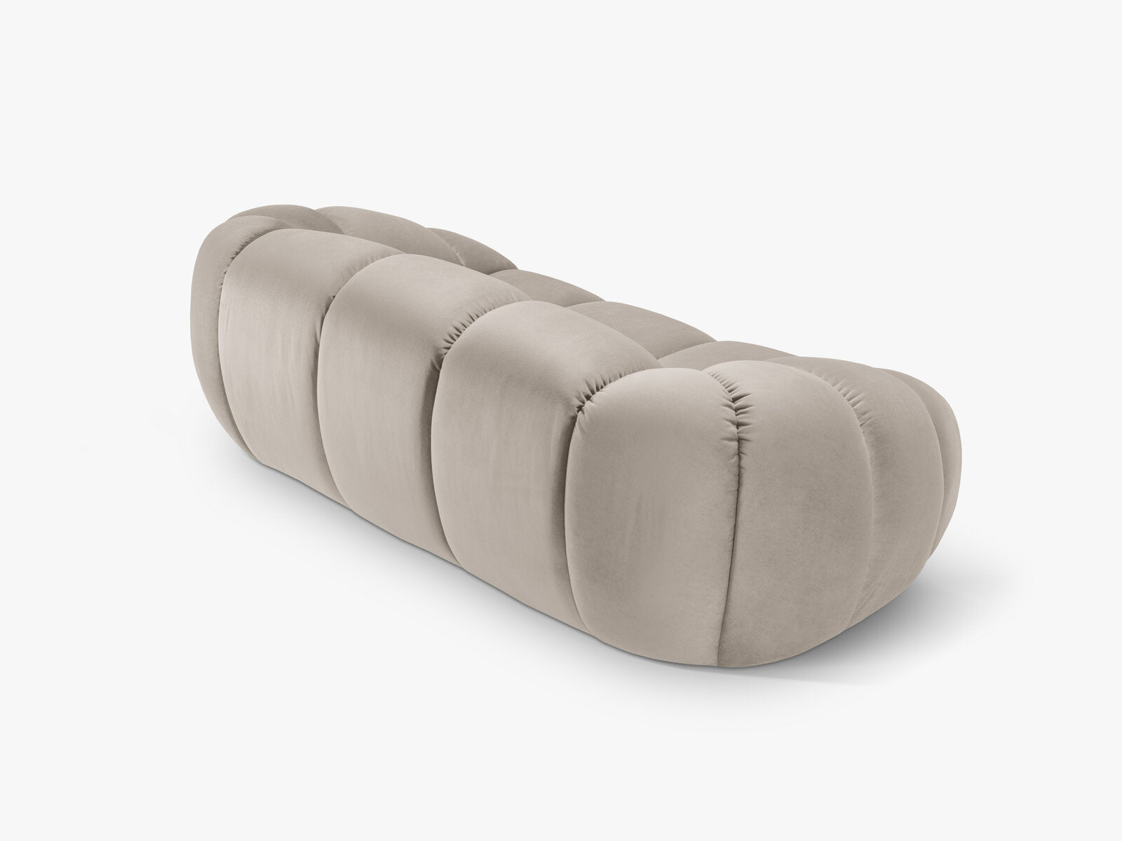 Micadoni Sofa Diana 2-Sitzer Samt Beige