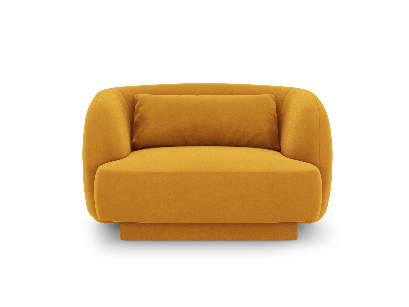 Cosmopolitan Design Sessel Tulum Samt Bluvel Gelb