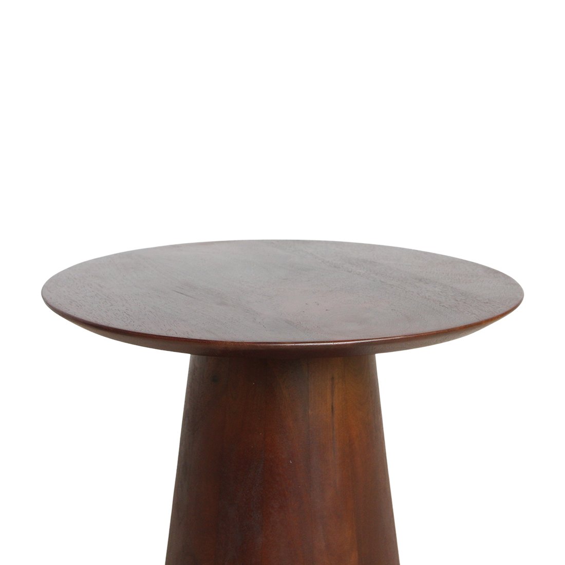 Raw Materials Bullnose Beistelltisch aus Mangoholz Cone Ø 50cm