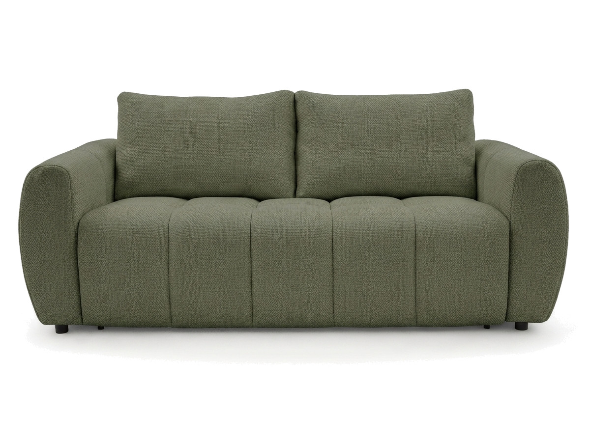 Bobochic Fuji Schlafsofa 3-Sitzer Stoff Grün