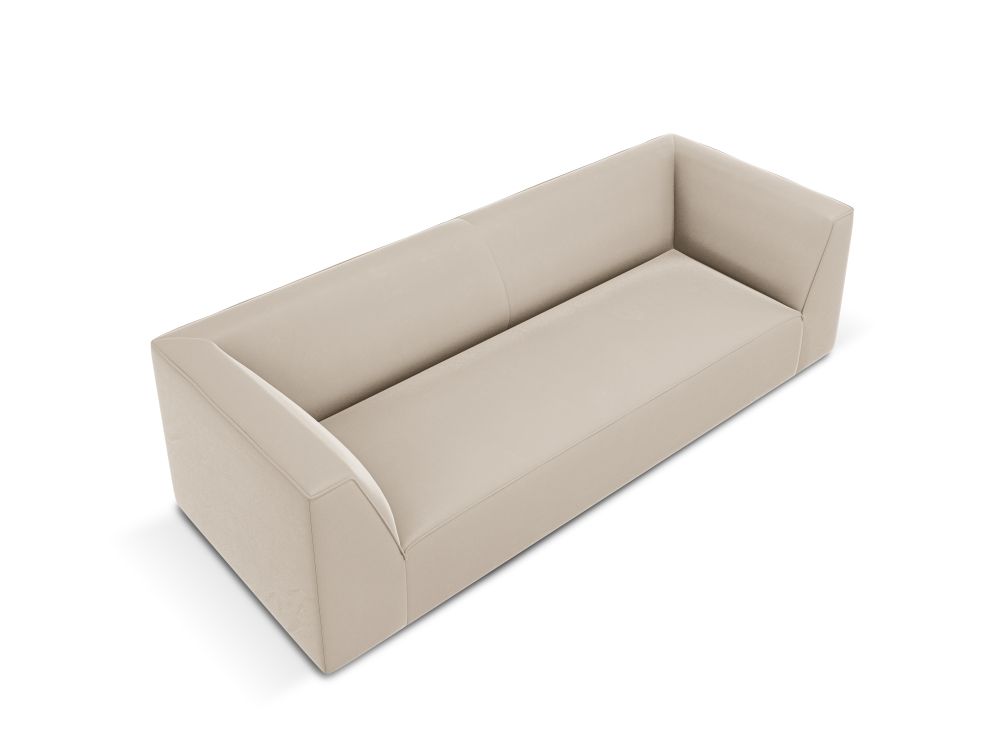 Cosmopolitan Design Sofa Siena 3-Sitzer Samt Salvador Beige