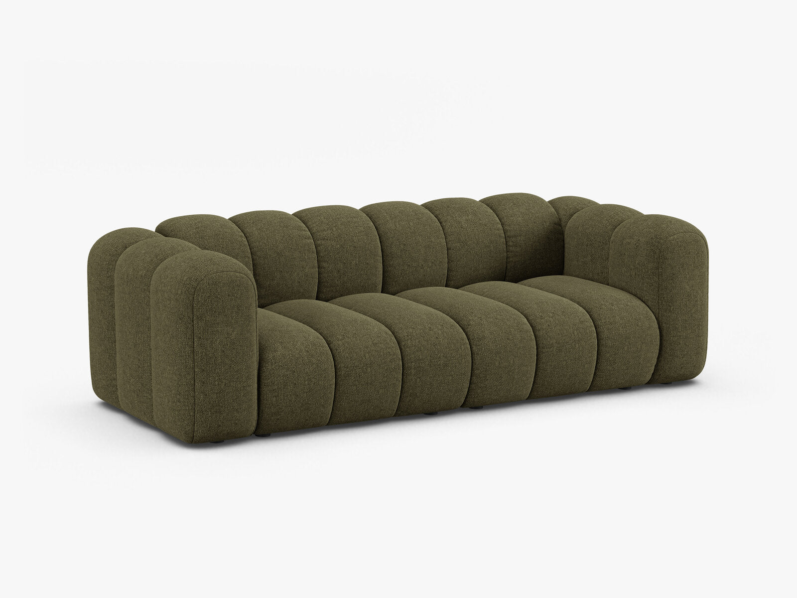 Micadoni Sofa Lupine 3-Sitzer Chenille Eden Grün