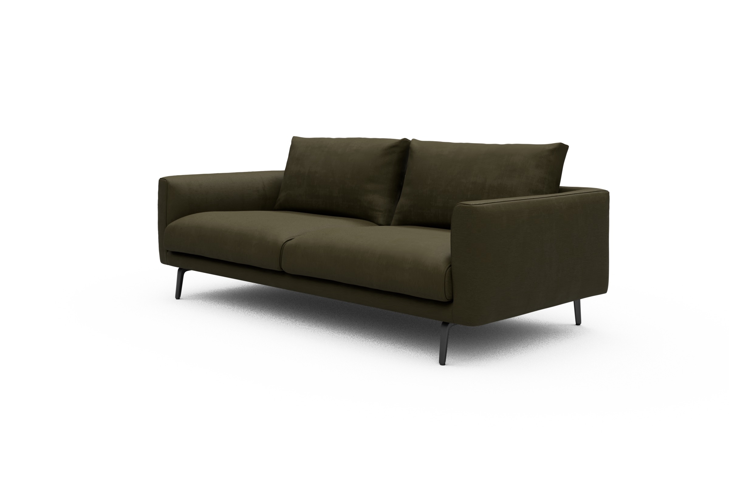 Sofa Karl 3-Sitzer Cordufine-Pine-Green