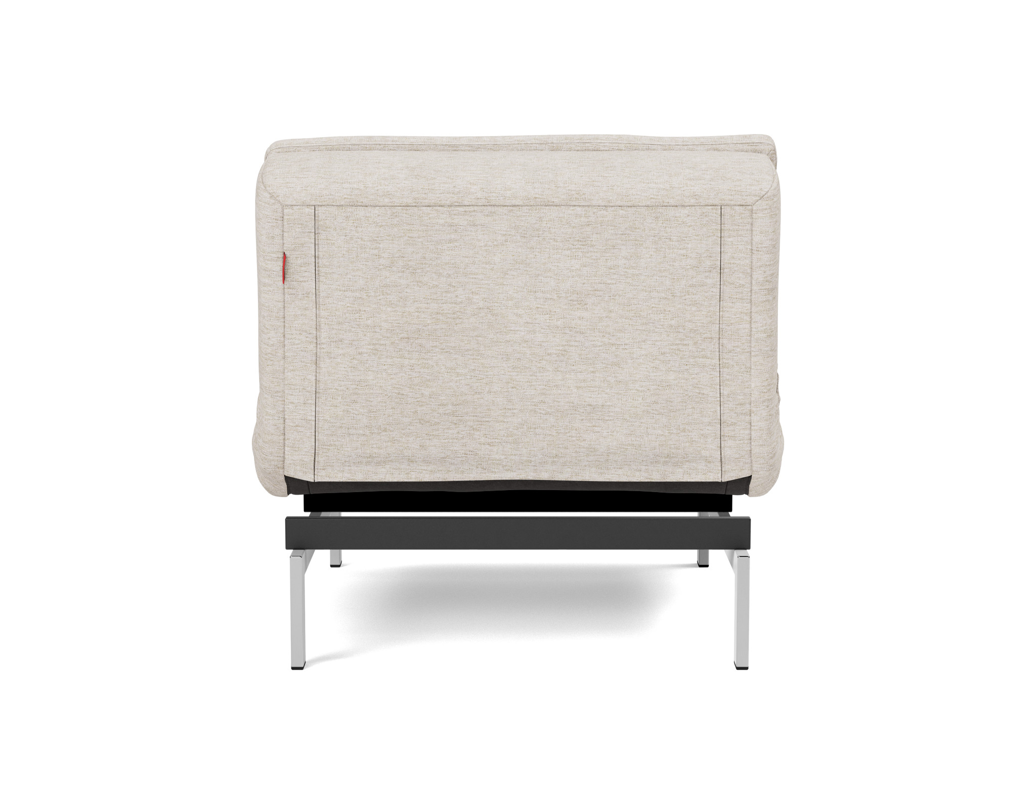 Sessel Dublexo Chenille Yuveno 470-Natural Beine Chrom