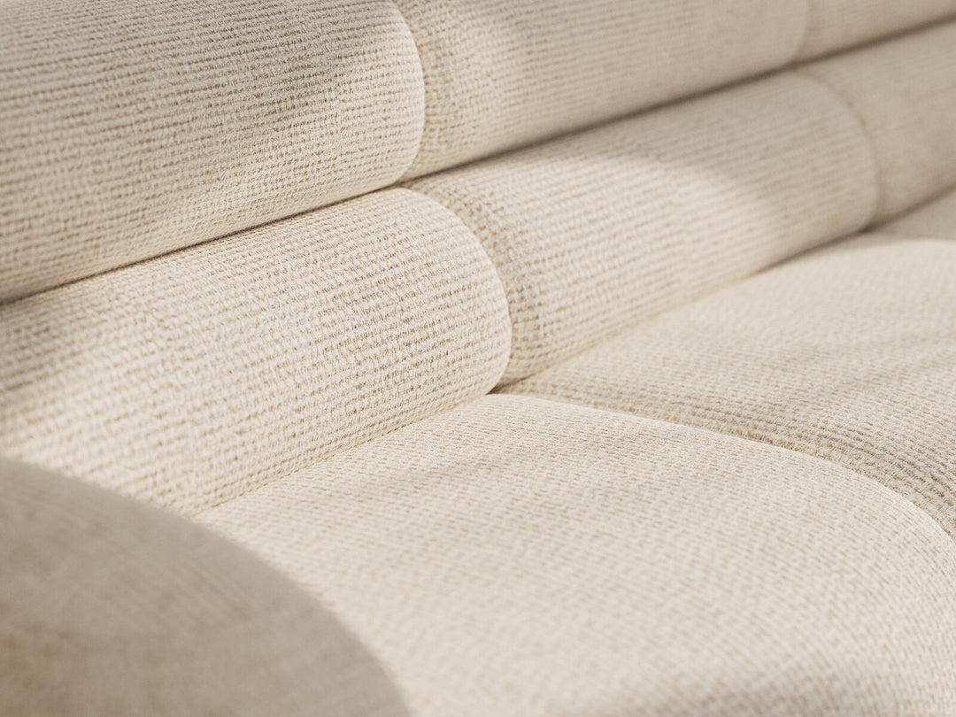 Micadoni Neo Sofamodul Rechts Chenille SILENCIO Helles Beige