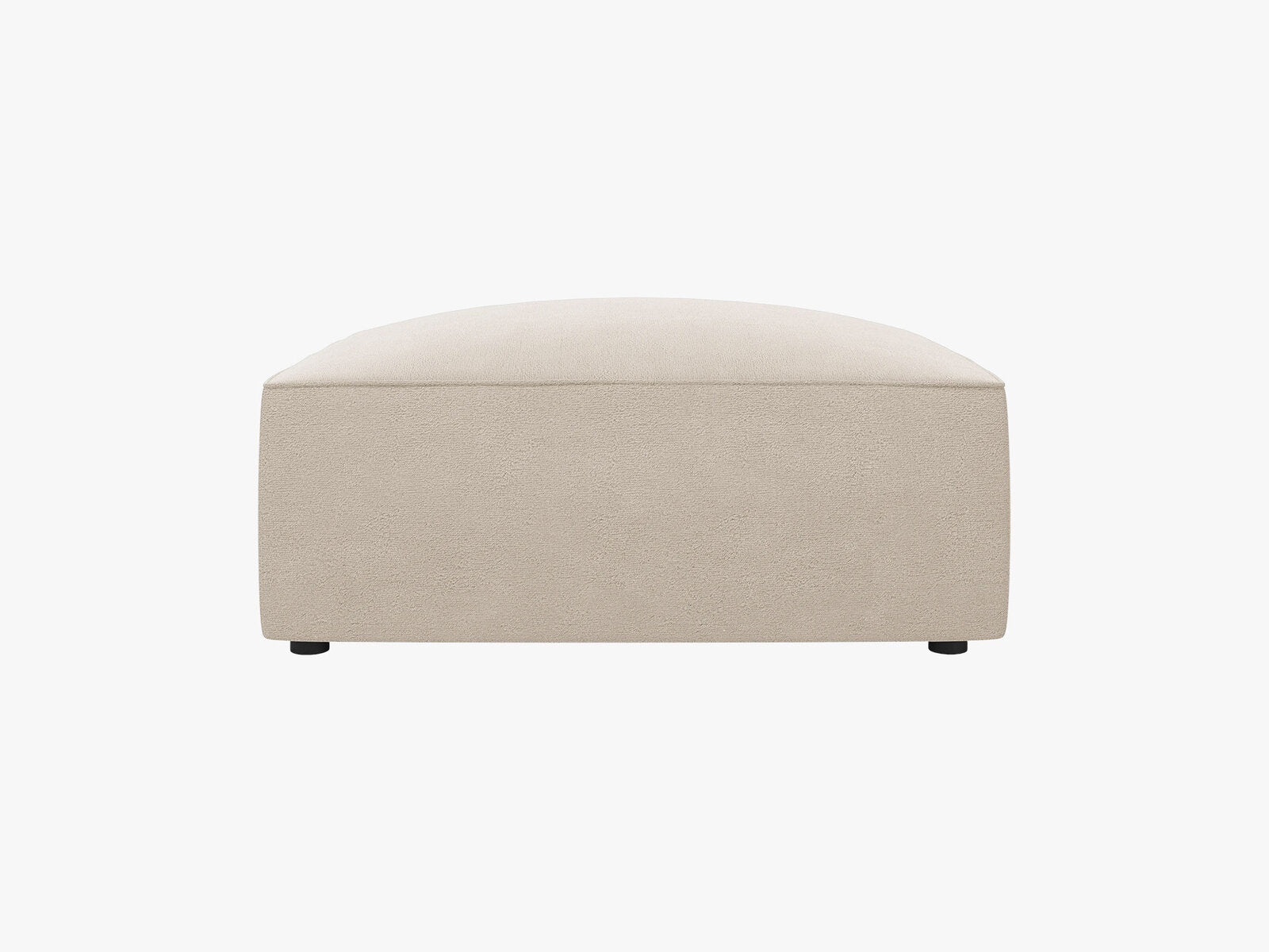 Micadoni Hocker Ruby 1-Sitzer Samt Salvador Beige