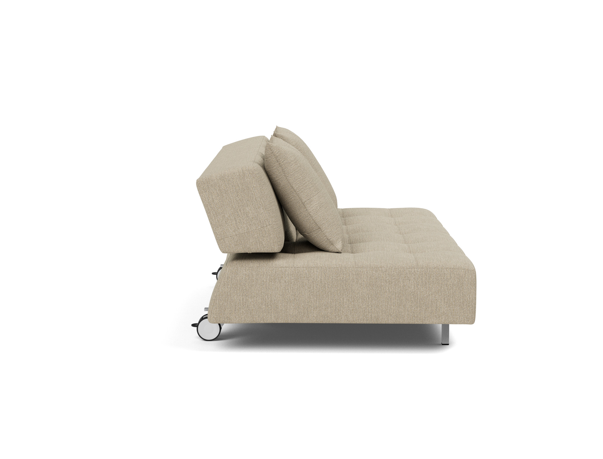 Schlafsofa Long Horn D.E.L. Strukturierter Stoff Taura 356-Sand