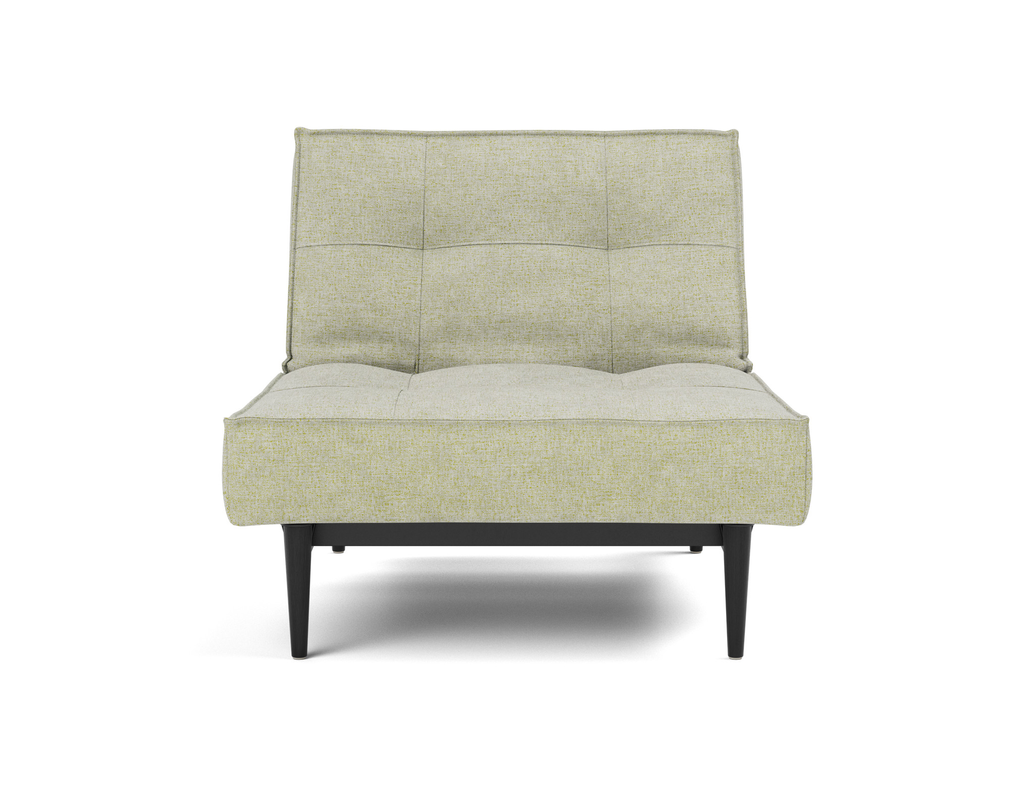 Sessel Splitback Flachgewebe Avella 280-Sand Beine Styletto Eiche schwarz
