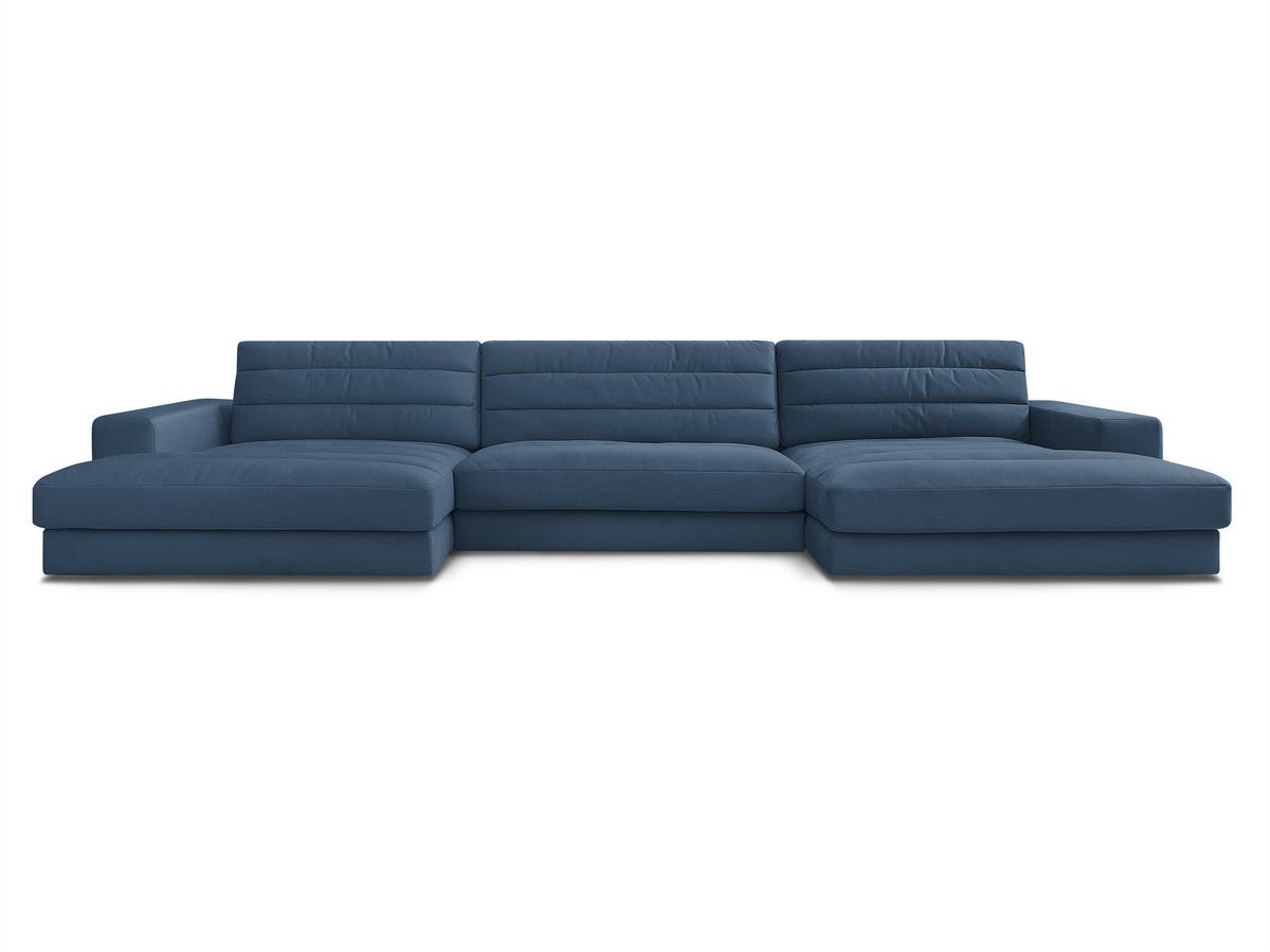 Bobochic Sierra Wohnlandschaft Samt Dunkelblau
