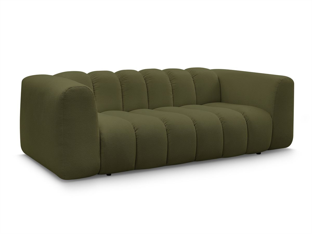 Bobochic Talia Sofa 3-Sitzer Melange-Stoff Grün