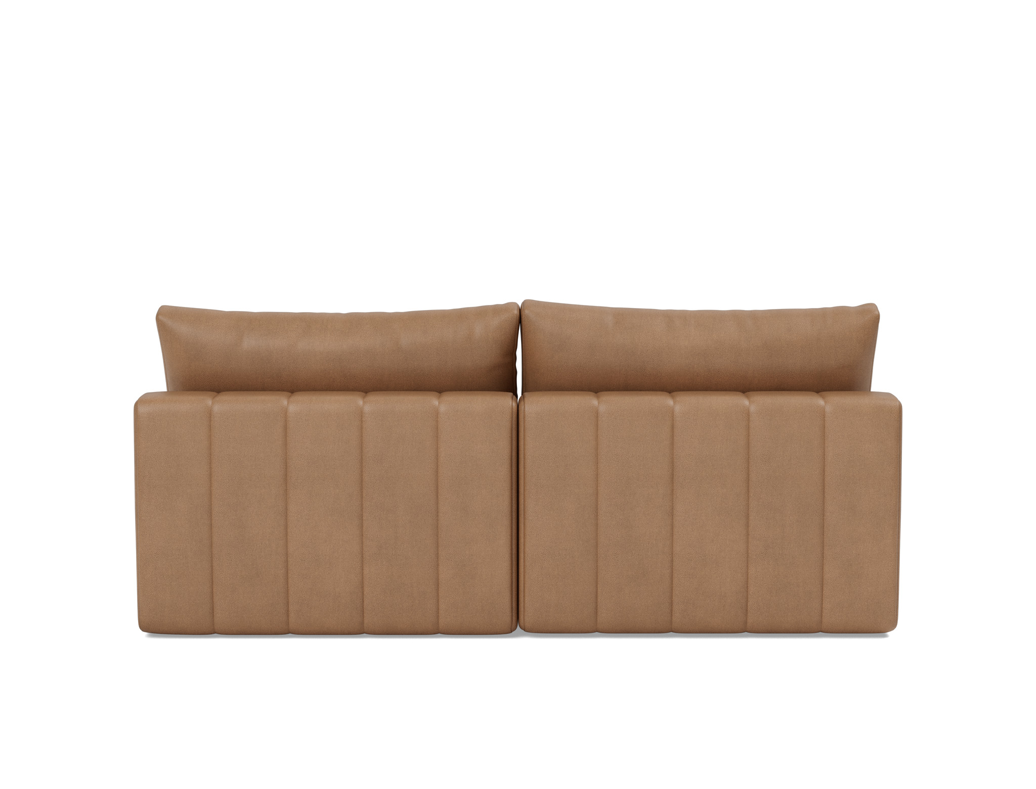 Schlafsofa Akello mit Chaiselongue Lederoptik Faunal 551-Brown