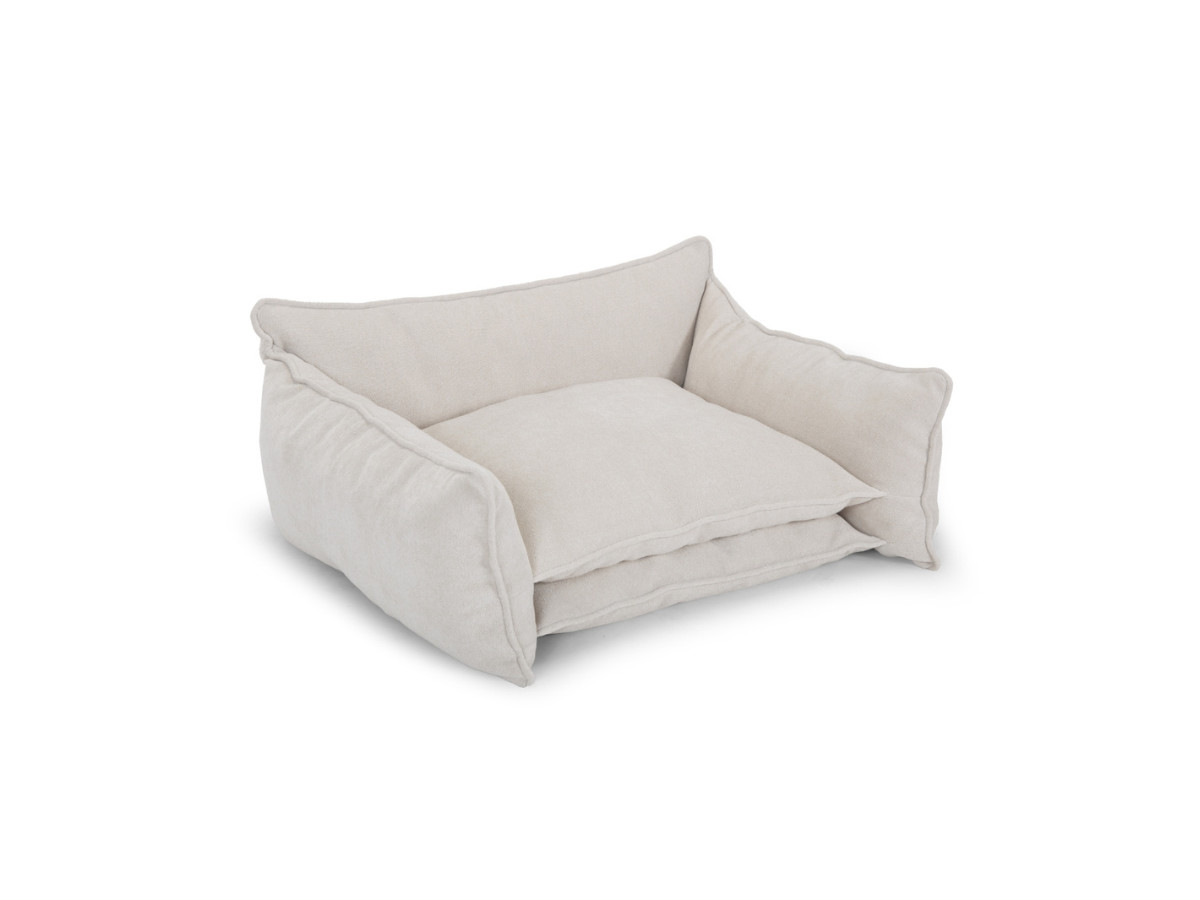 Bobochic Pluto Hundekorb Strukturstoff Beige, Größe XXL (123 cm)