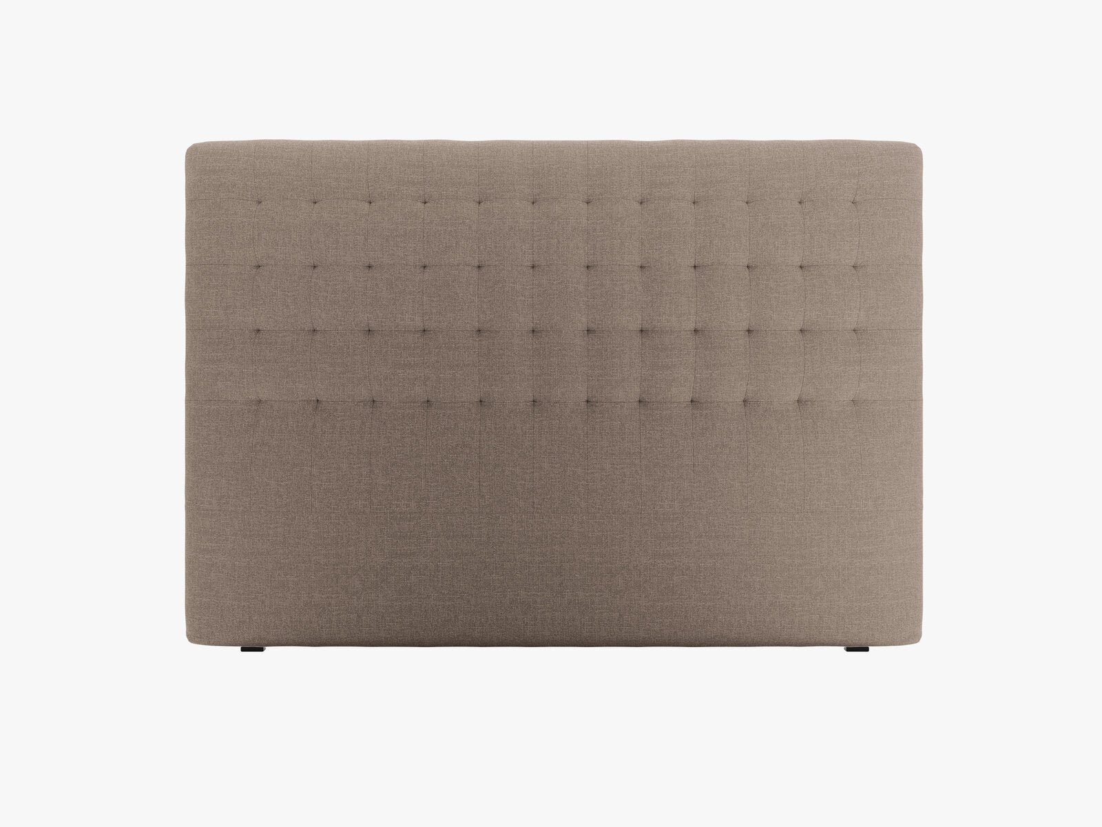Micadoni Nova Samtiger Kopfteil 120 cm (H 120 cm) Strukturierter Stoff Liberty Cappuccino 180x120