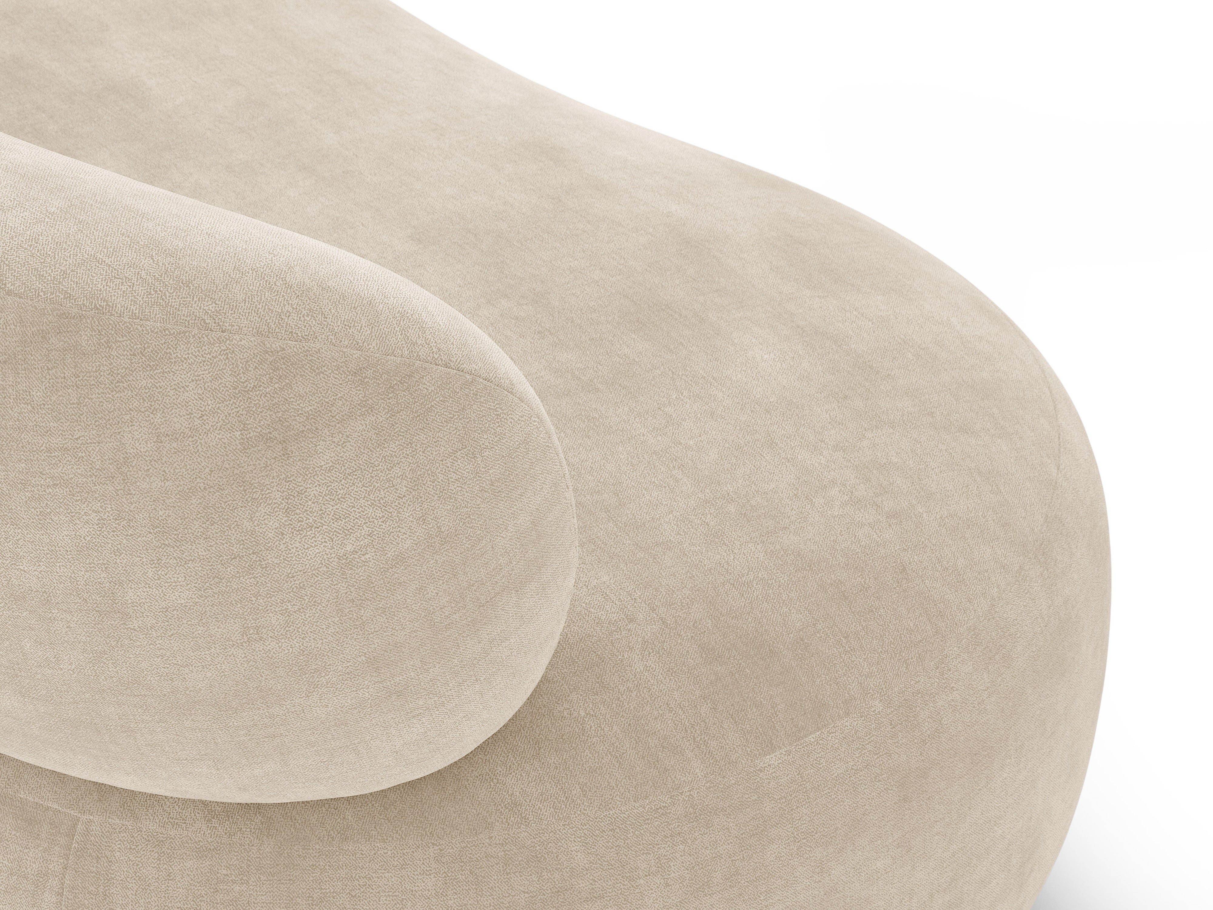 Micadoni Aura Sofa 3-Sitzer Chenille Golden Helles Beige