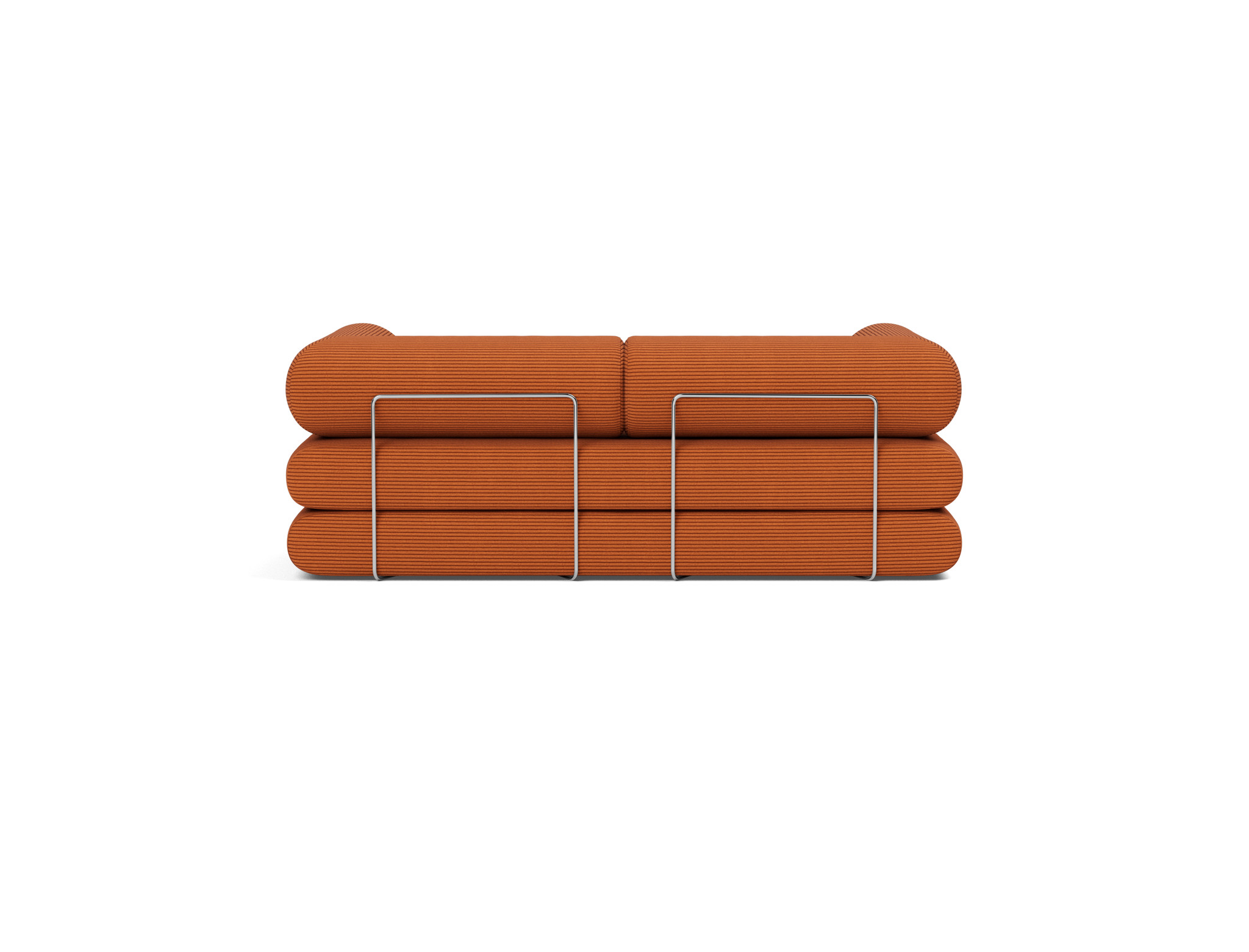 Tagesbett Circlus mit L-förmigen Armlehnen Kord Corduroy 595-Burnt-Orange