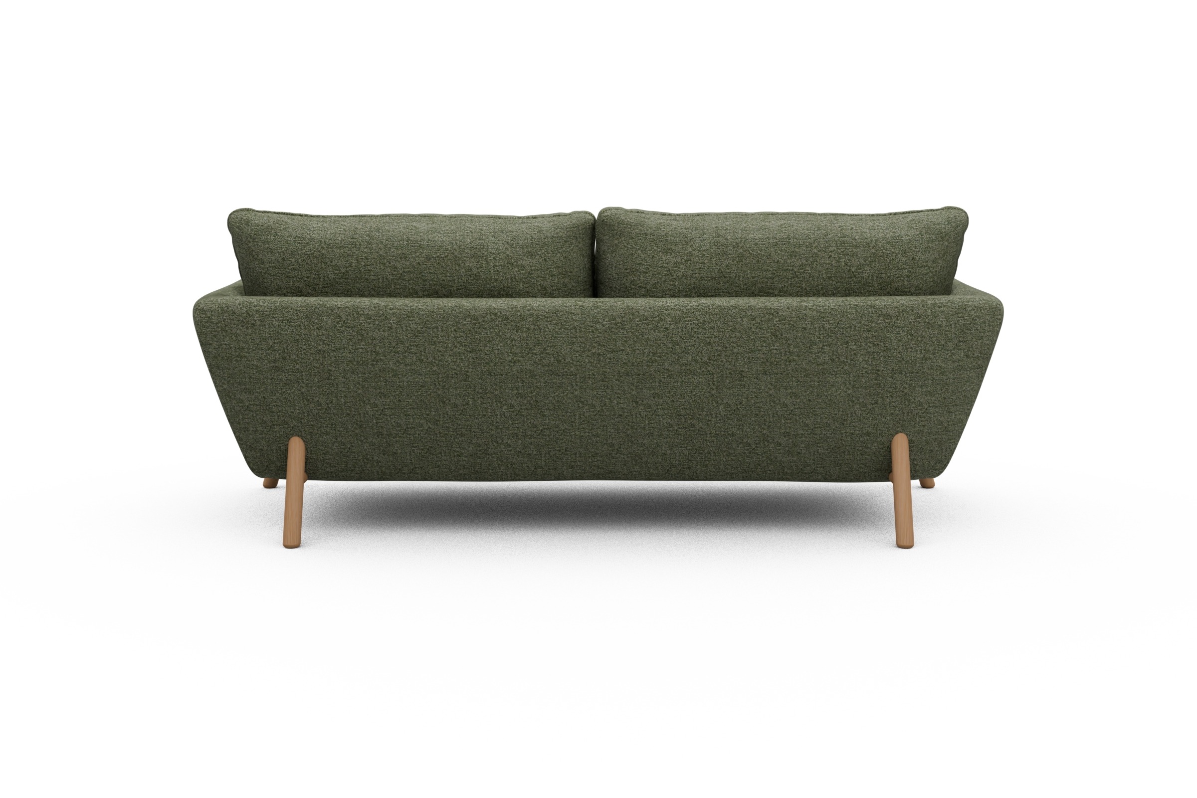 Sofa Emil 3-Sitzer Beinfarbe Eiche Natur Carreno-Vivid-Green