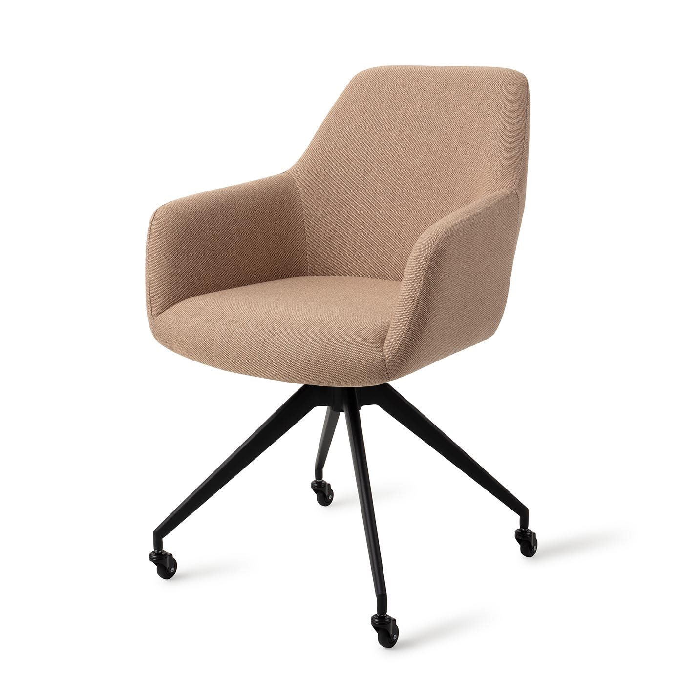 Jesper Home Esszimmerstuhl Hiroo Whisper Wheat Glide Schwarz