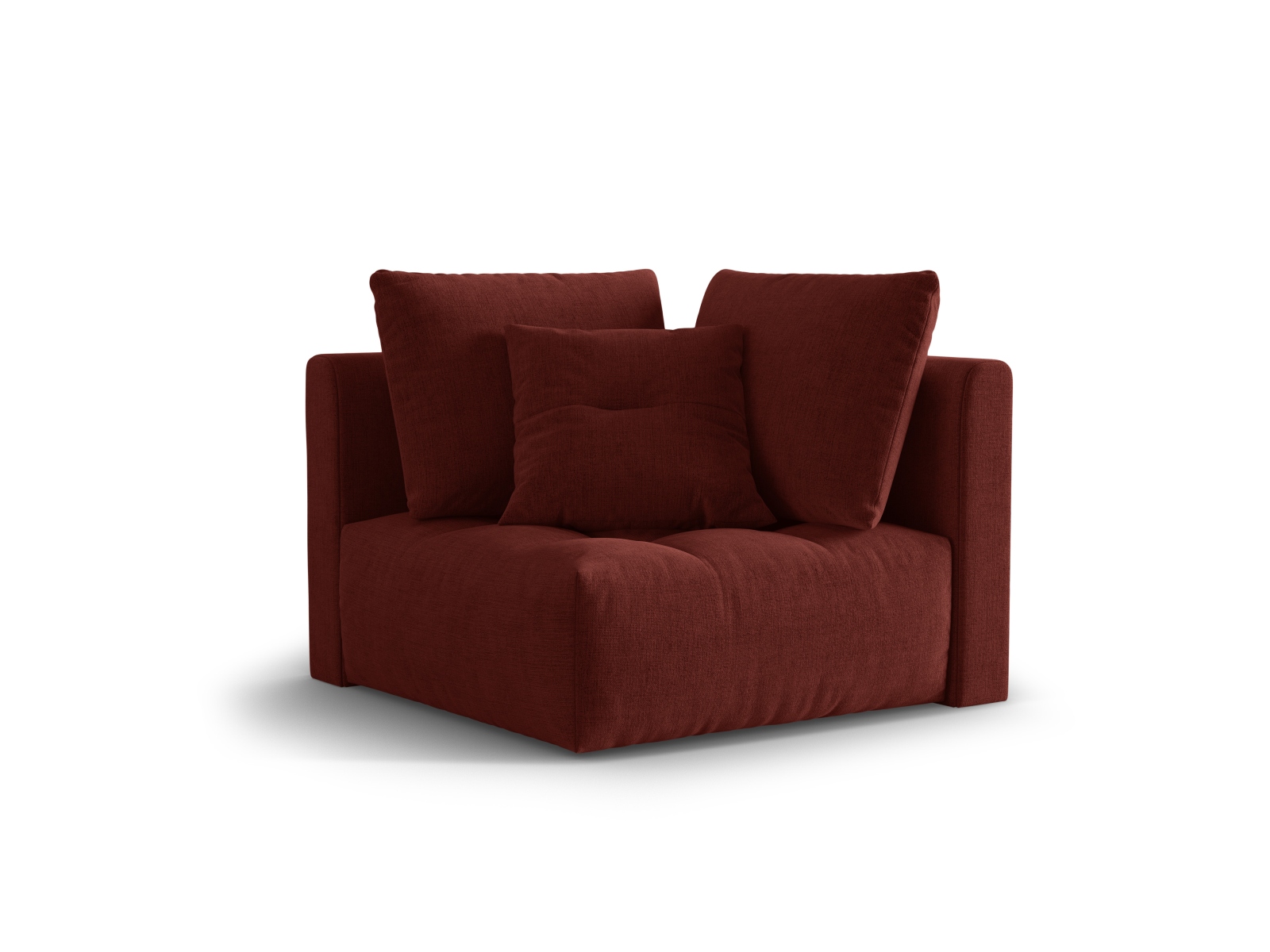 Micadoni Symmetrisches Eckmodul Bloom Strukturierter Stoff City Rot