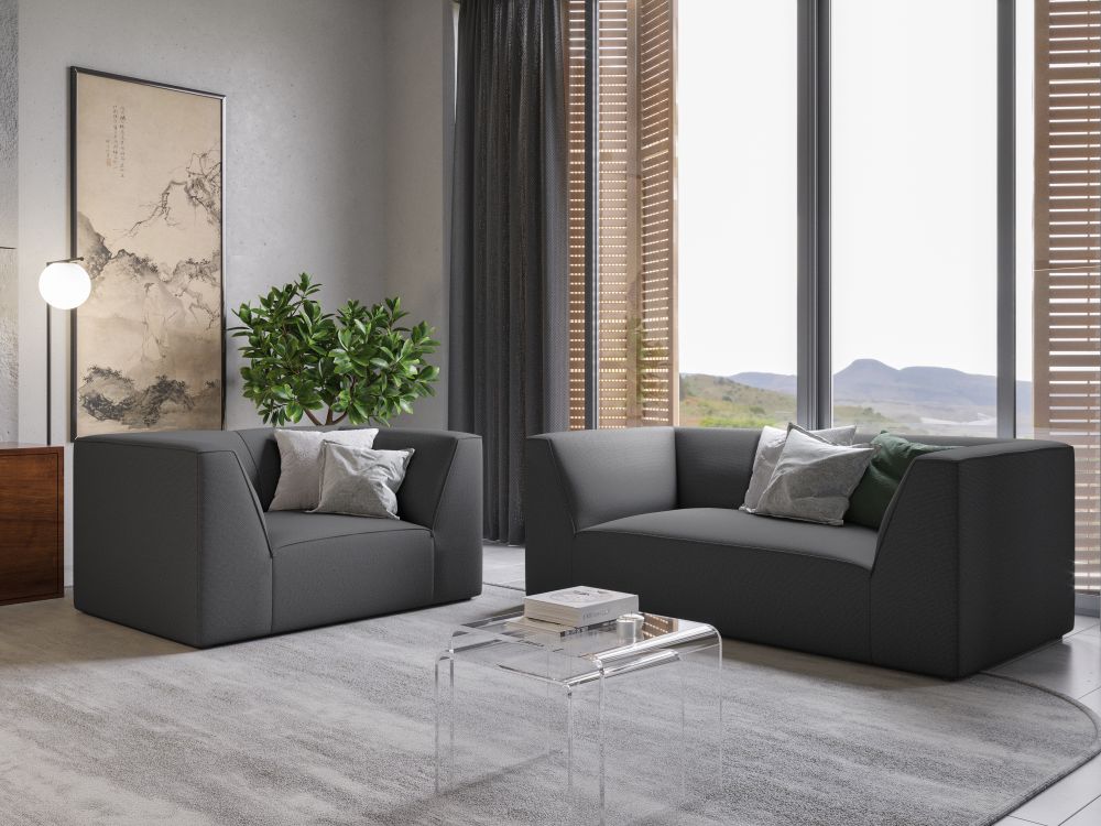 Cosmopolitan Design Sessel Siena Strukturierter Stoff Ottawa Grau