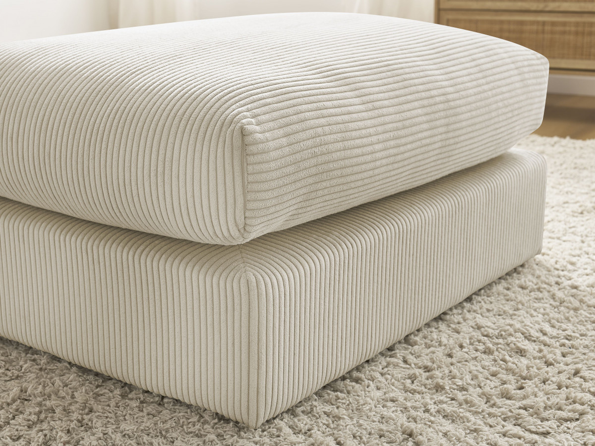 Bobochic Paris Pouf Cordsamt Beige