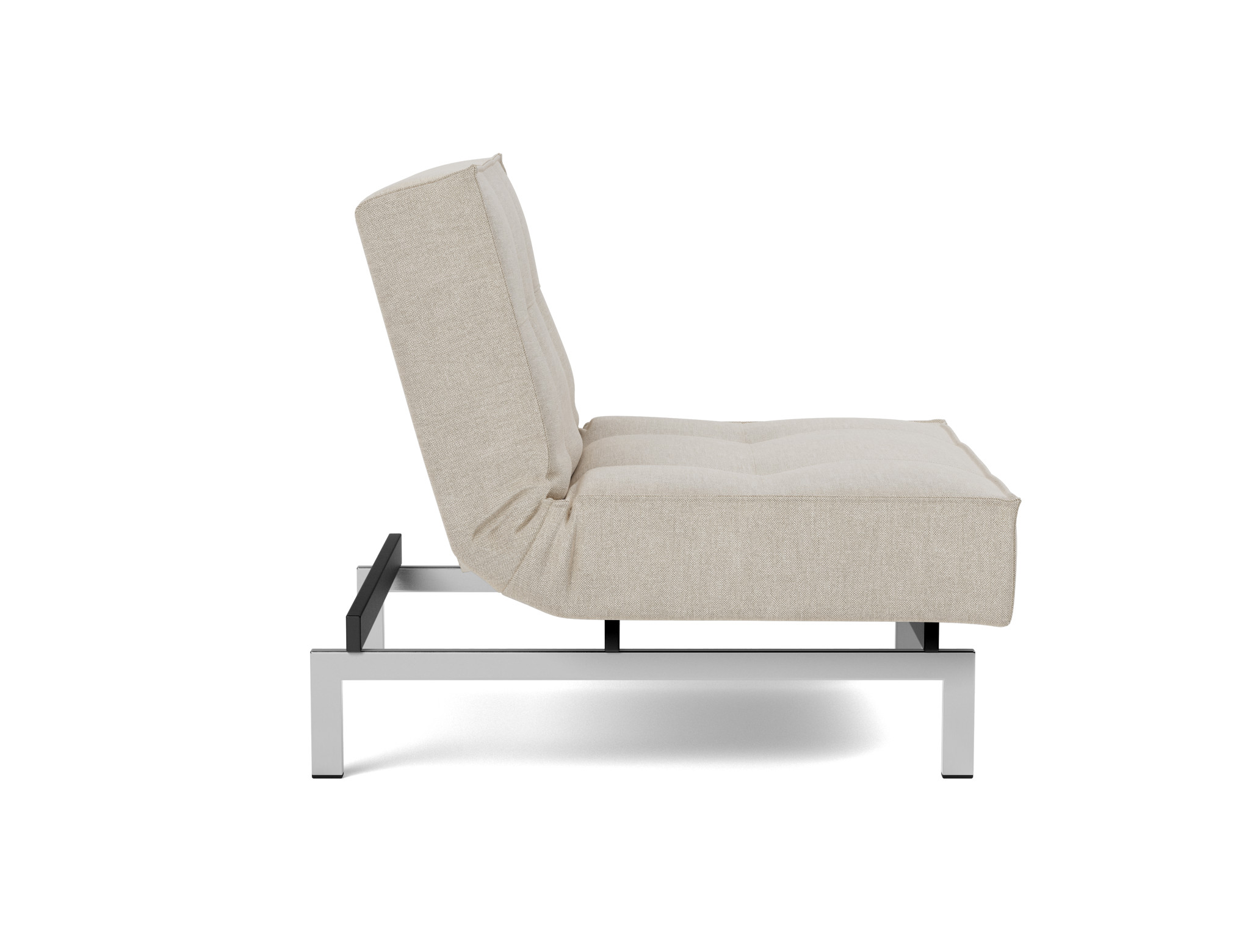 Sessel Splitback Flachgewebe Phobos 586-Latte Beine Chrom