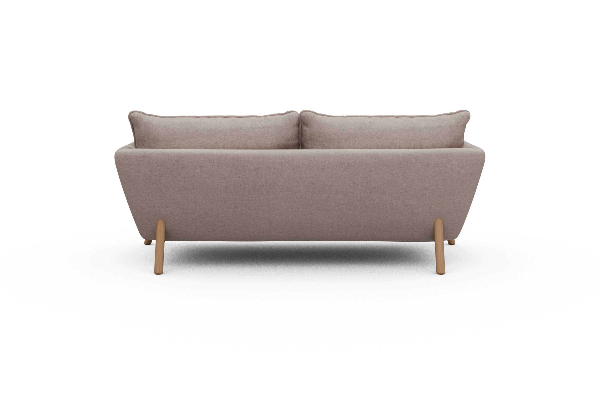 Sofa Emil PREMIUM 2-Sitzer Beinfarbe Eiche Natur Weda-Sand