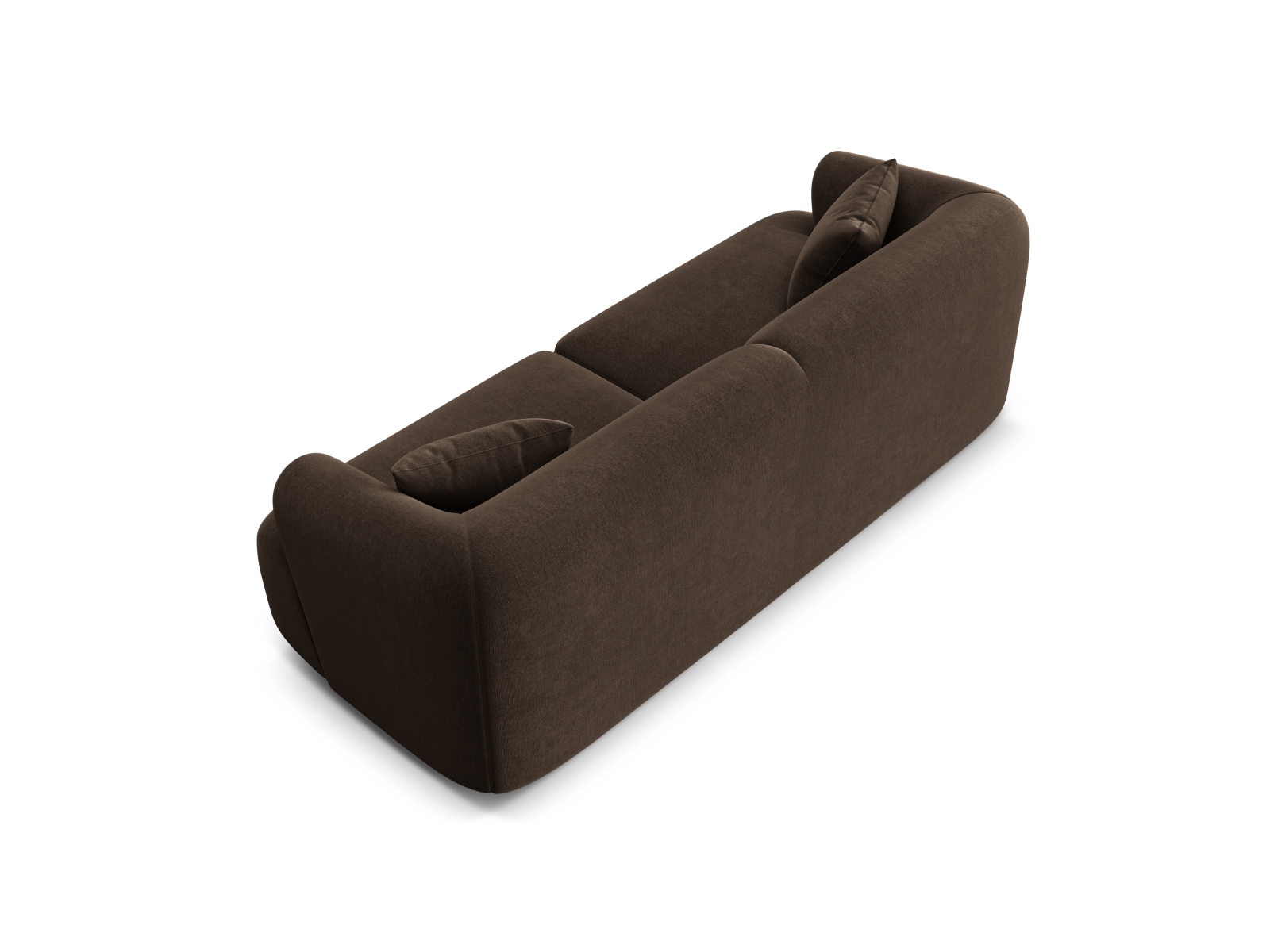 Cosmopolitan Design Sofa Campi 3-Sitzer Samt Vogue Schokolade