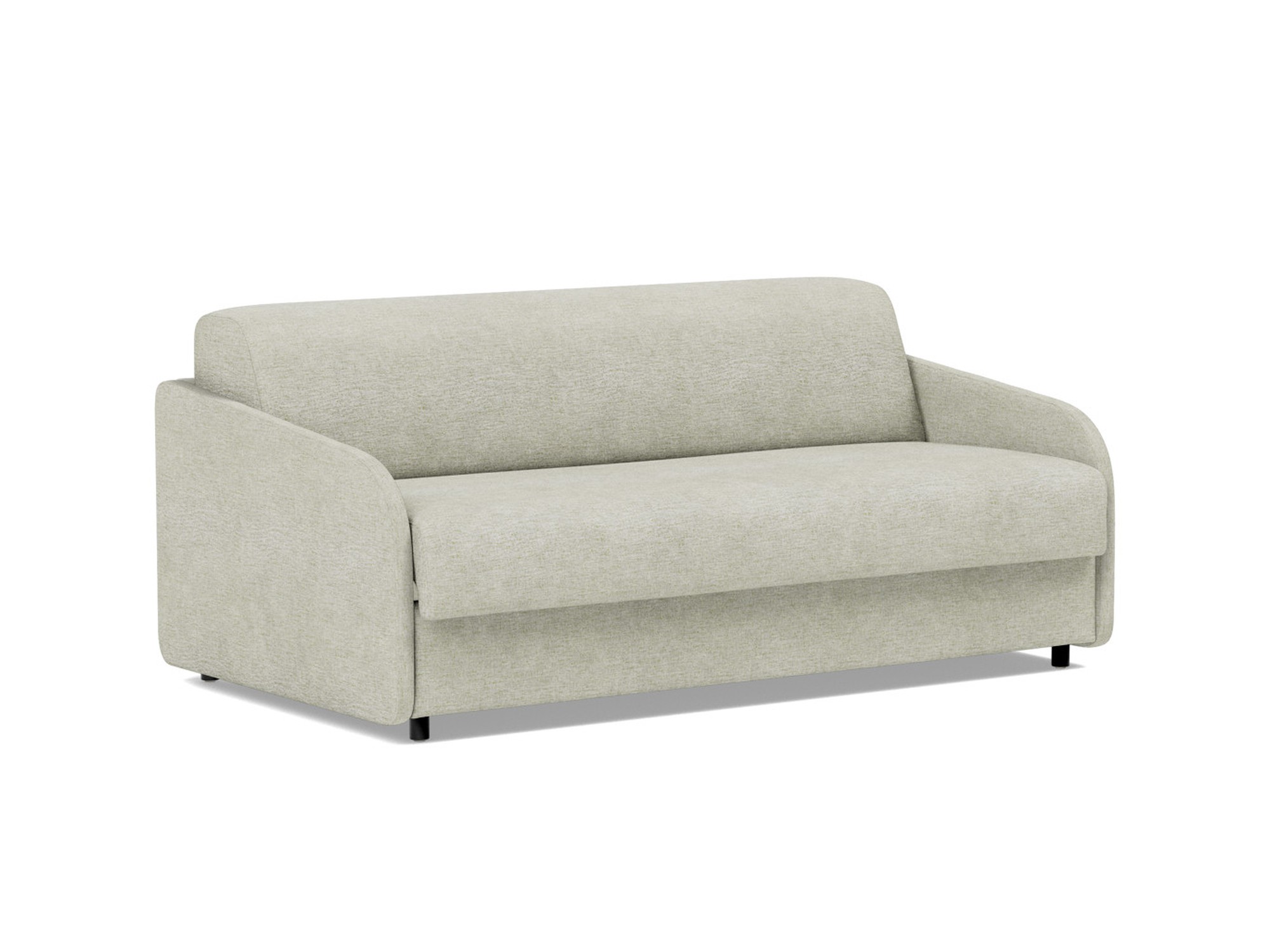 Schlafsofa Eivor mit Taschenfederkernmatratze 140 Flachgewebe Avella 280-Sand