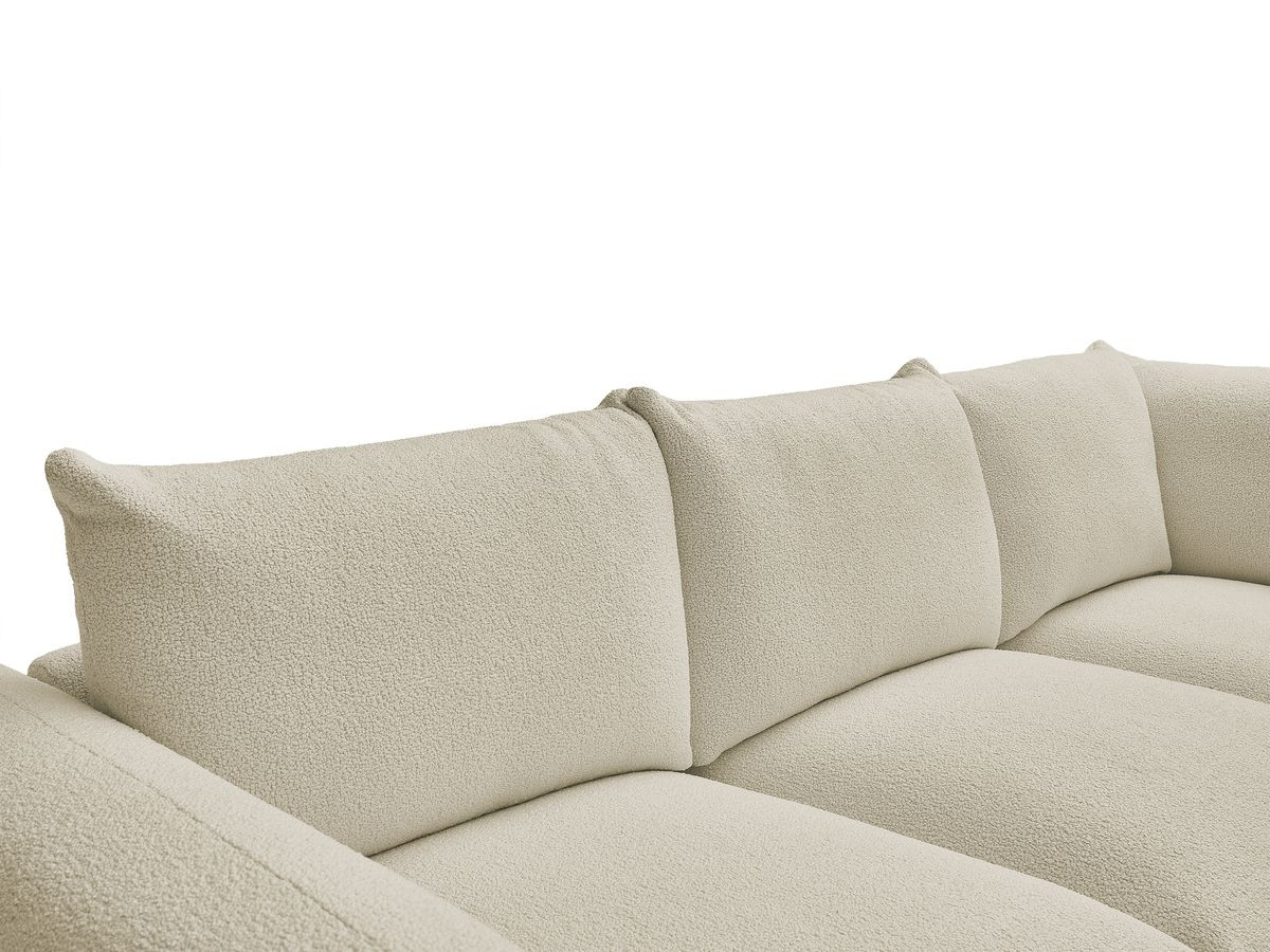 Bobochic Ernest Ecksofa Bouclé-Stoff Beige