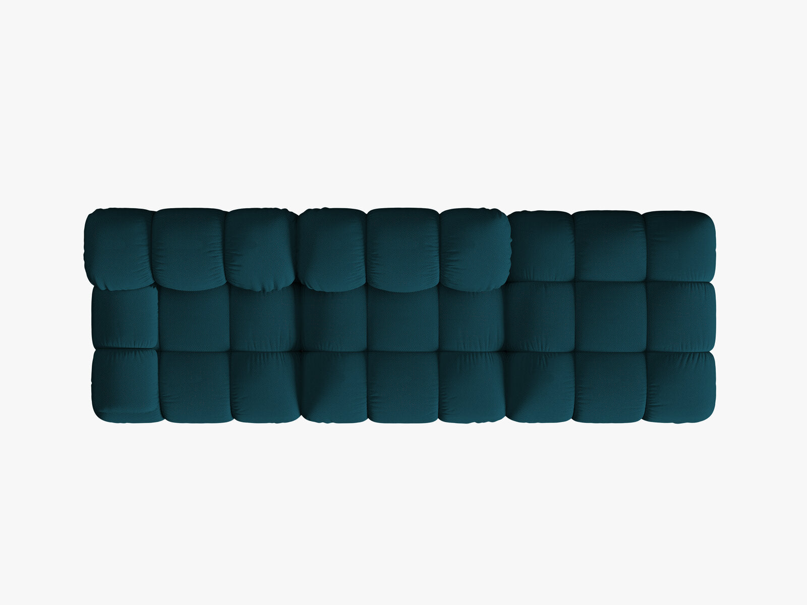 Micadoni Modulares Sofa Bellis 4-Sitzer Rechts 3D-Stoff Sonic Marineblau