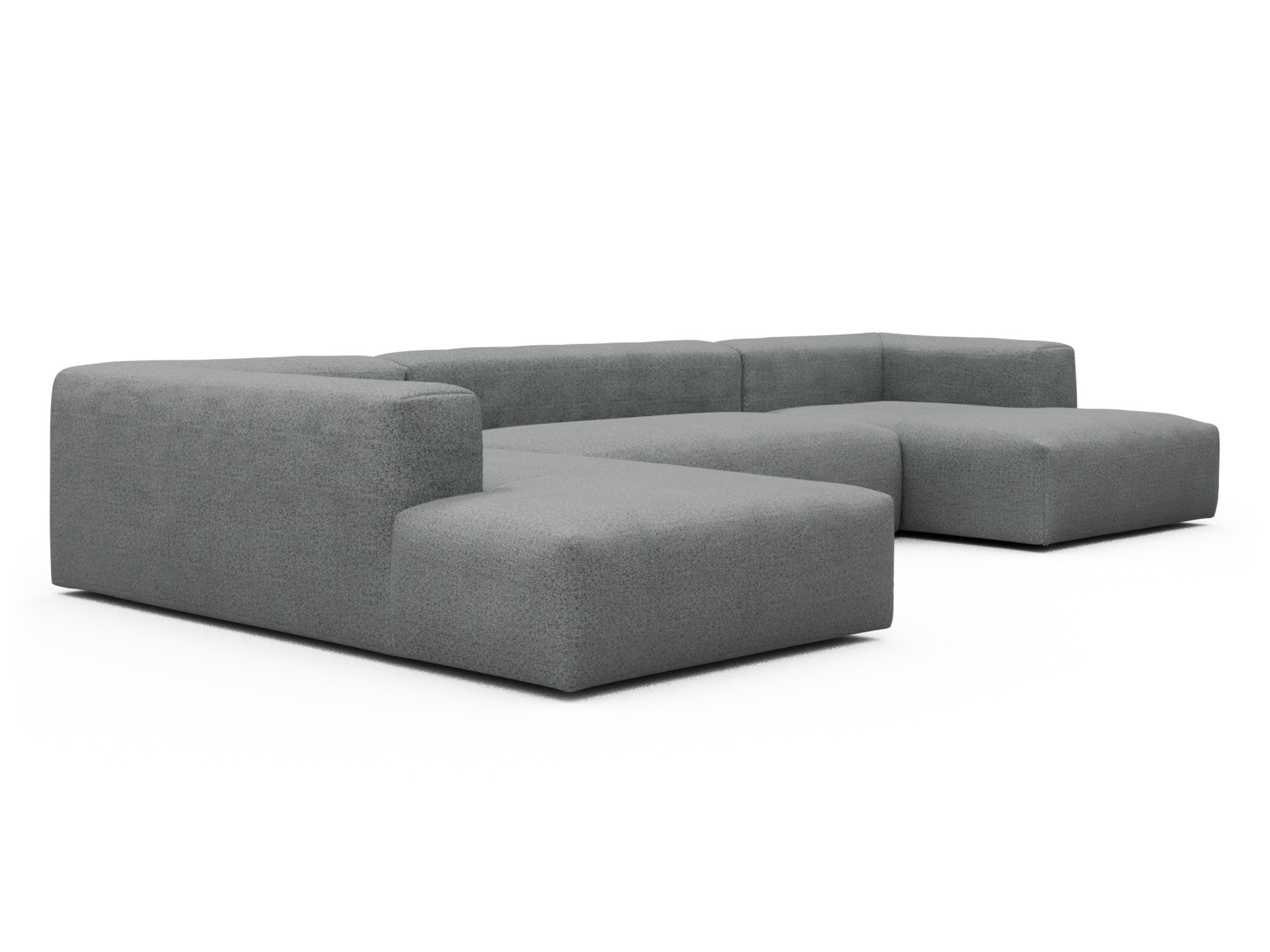 Skandi Home Wohnlandschaft Fred Relax-Ecke links mit 2-Sitzer und Chaiselongue rechts Aivi-Gravet-Grey moebelfaktor