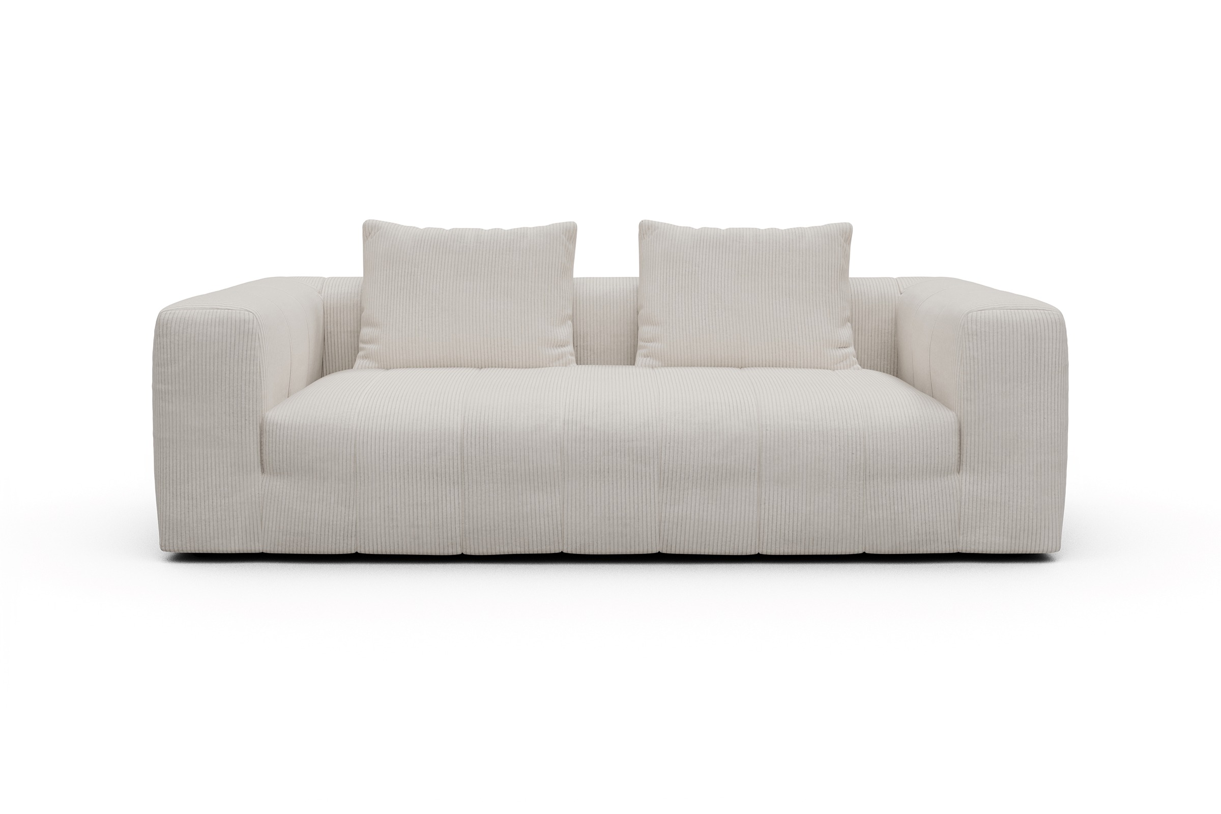 Sofa Hugo 3-Sitzer Corduroy-Ivory