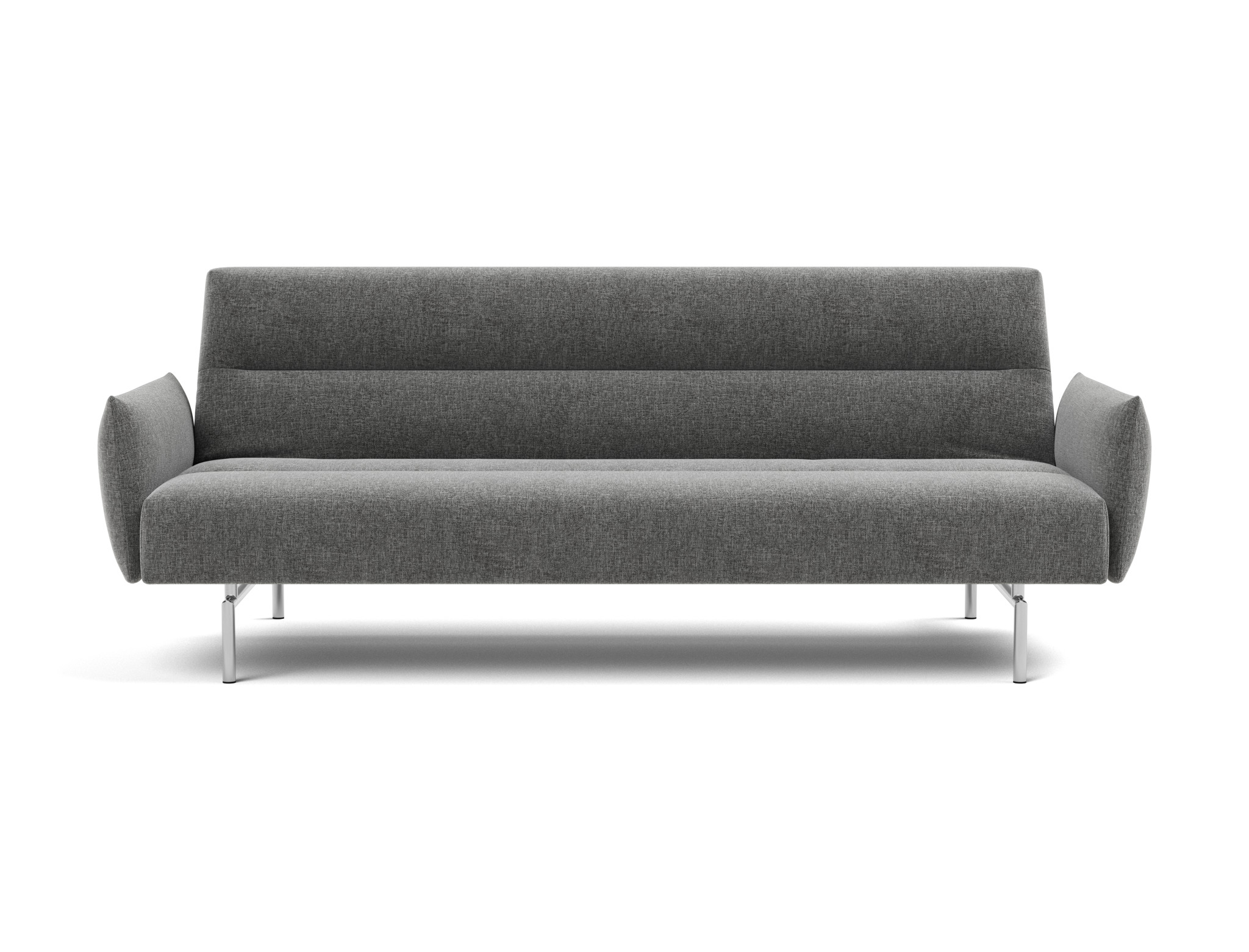 Schlafsofa Jillis mit Armlehnen Strukturierter Stoff Twist 563-Charcoal