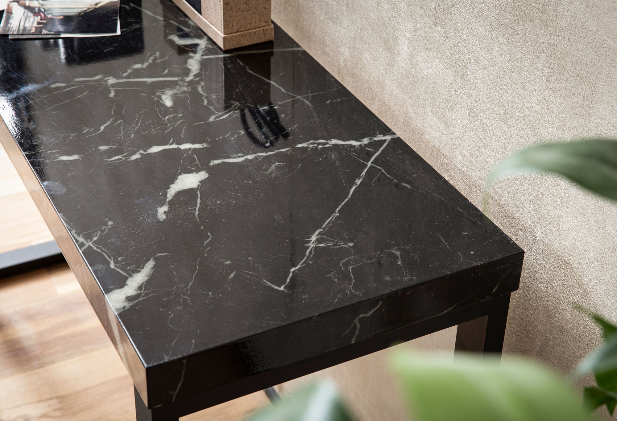 Konsolentisch Sykkylven Marmor Schwarz 120 × 39 × 75,5 cm