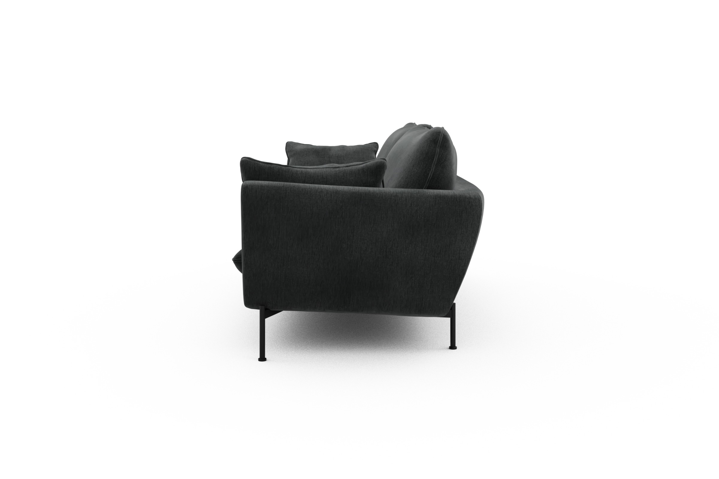 Sofa Anton 3-Sitzer Smooth-Deep-Warm-Grey