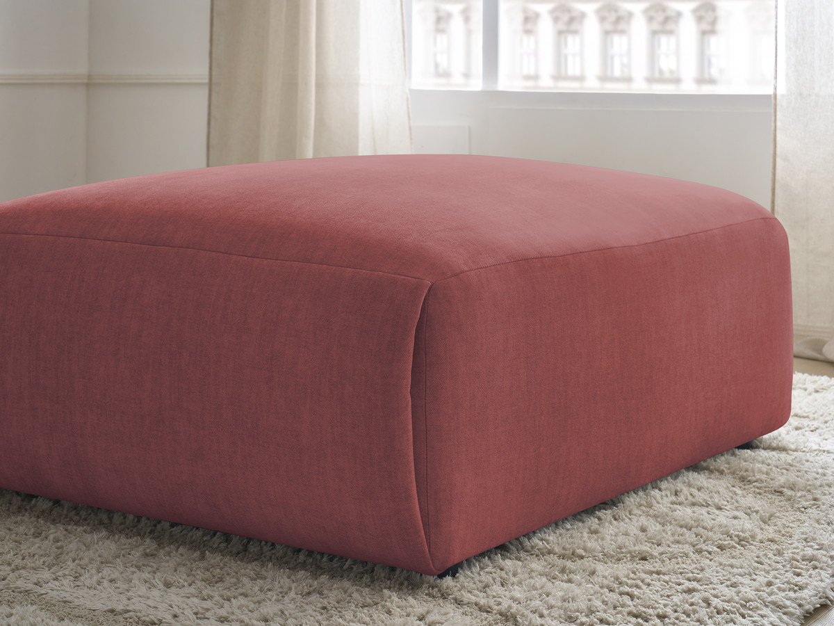 Bobochic Jana Pouf 94 × 114 cm Samt Orange