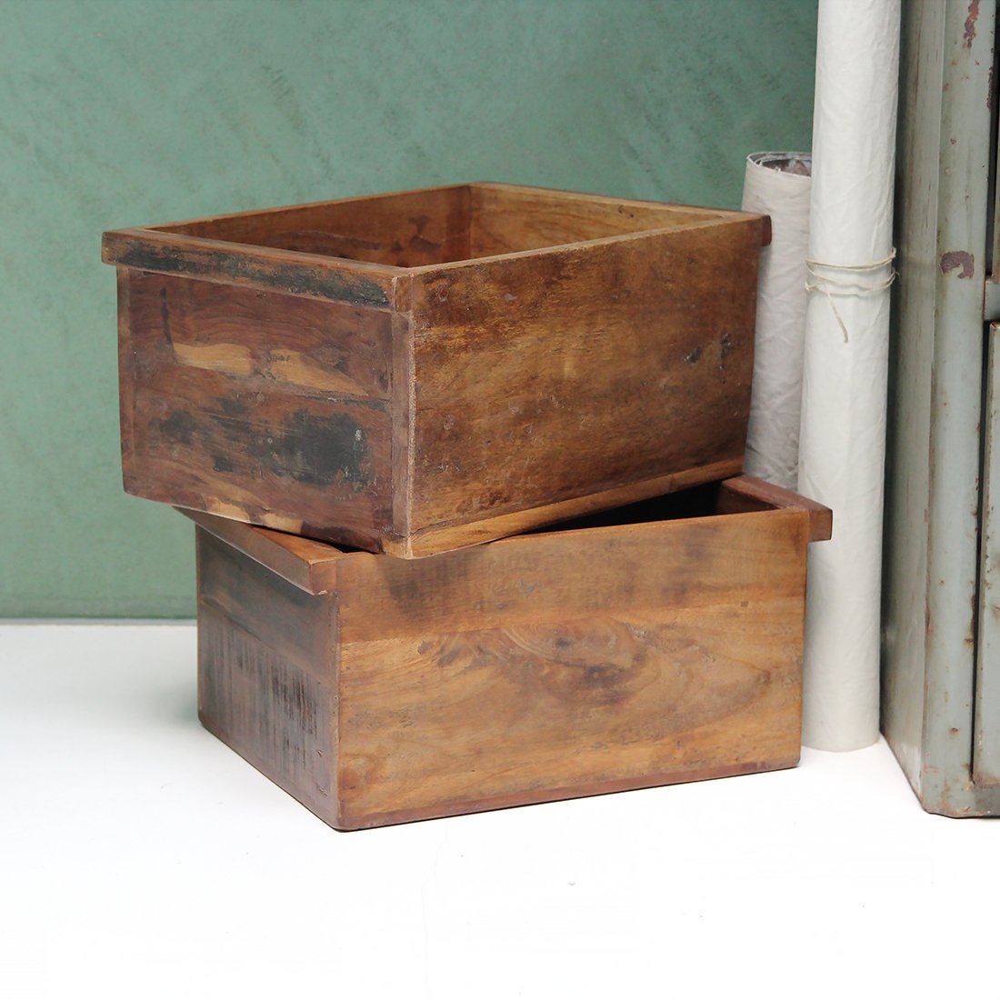 Raw Materials Holzkiste Factory Recyclingholz 42cm