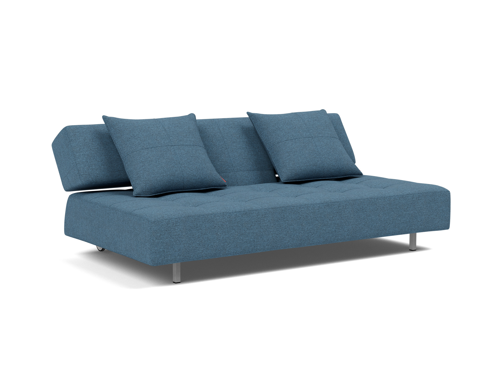 Schlafsofa Long Horn D.E.L. Strukturierter Stoff Weda 302-Weda-Blue