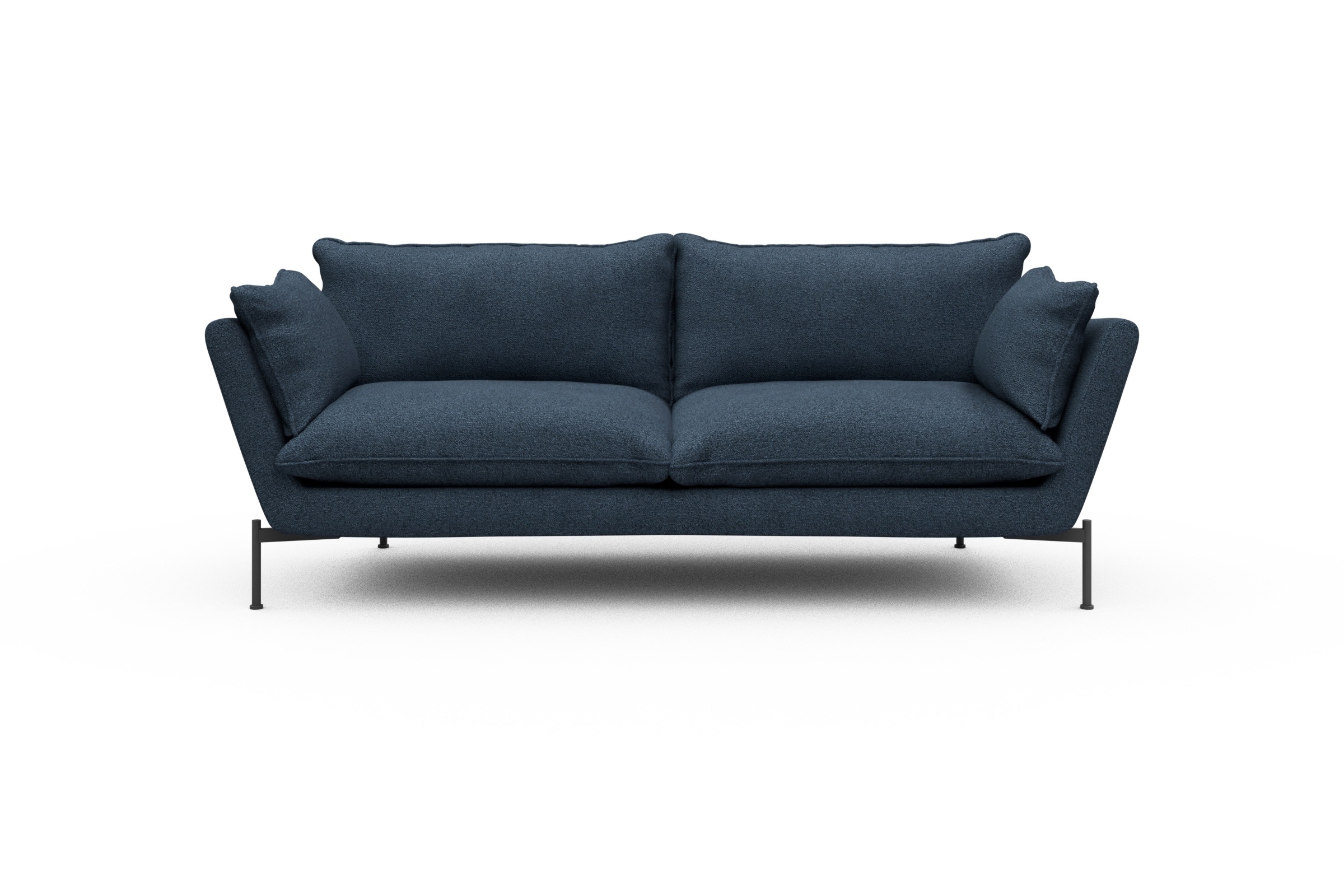 Skandi Home Sofa Anton PREMIUM 3-Sitzer Boucle-Blue moebelfaktor