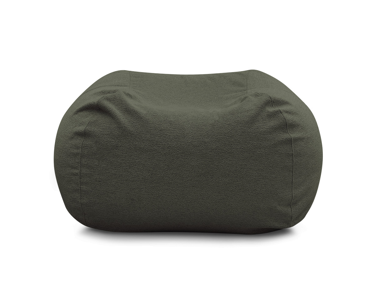 Bobochic Voltaire Pouf 120 × 70 cm Melange-Stoff Grün