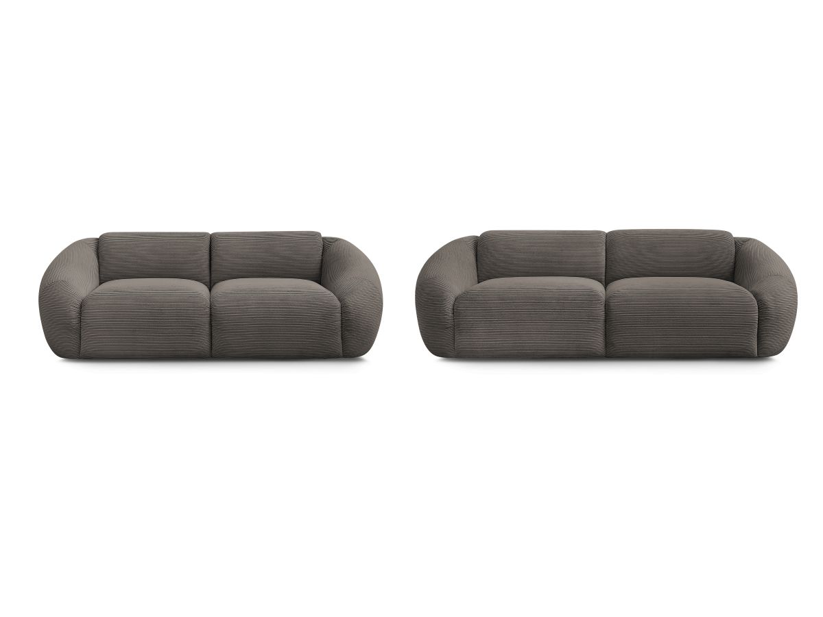 Bobochic Tina Sofa 5-Sitzer Cordsamt Braun