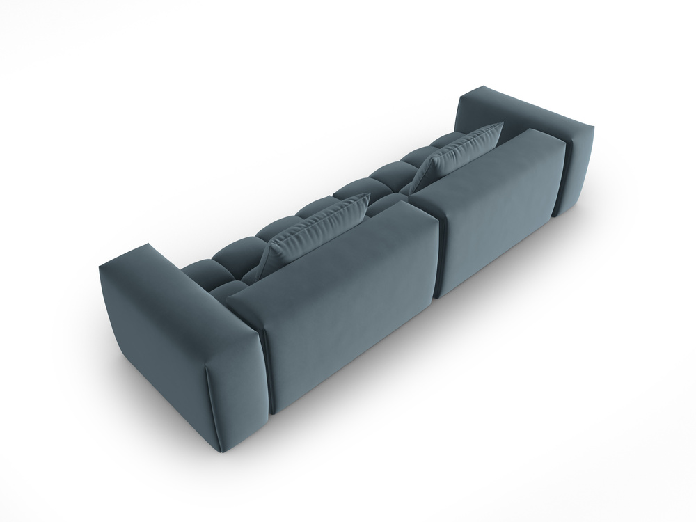Cosmopolitan Design Sofa Verona 5-Sitzer Samt Casino Pastellblau