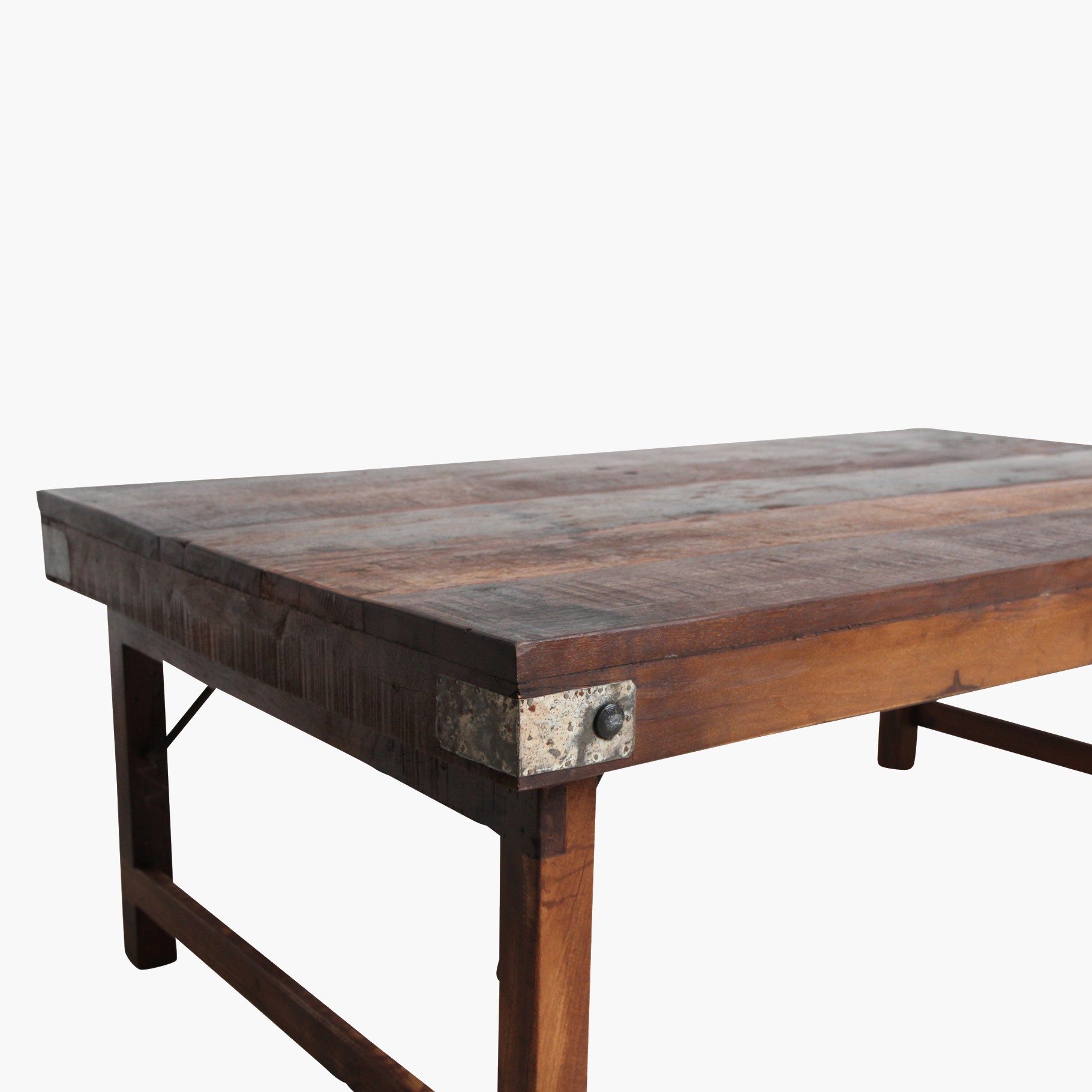 Raw Materials Brauner klappbarer Couchtisch 120x75x45cm