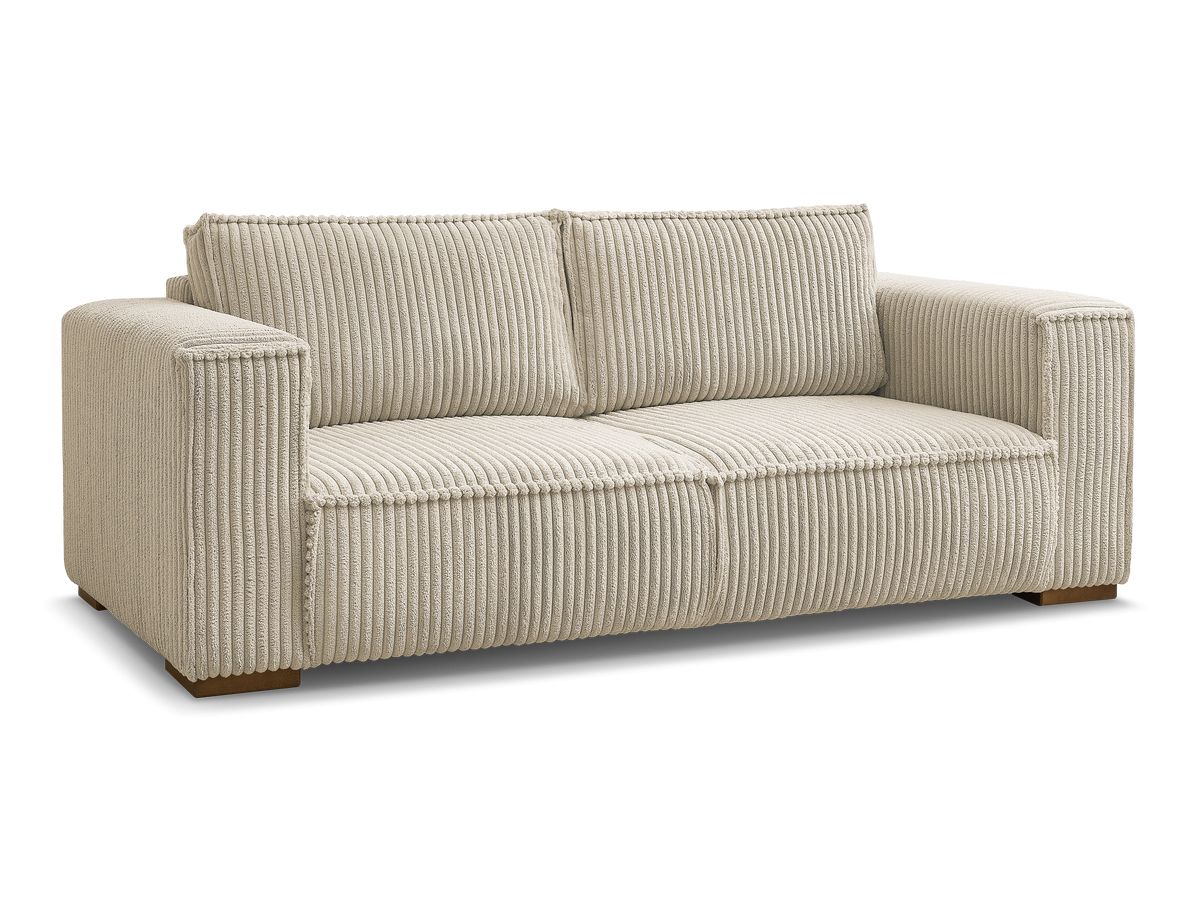 Bobochic Chelsea Sofa 2-Sitzer Breitcord weich Taupe