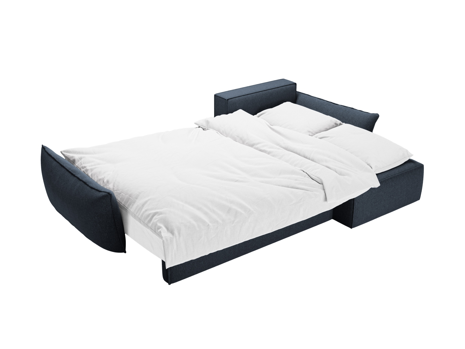 Micadoni Ecksofa Kaelle 4-Sitzer mit Schlaffunktion Rechts Chenille Hellgrau