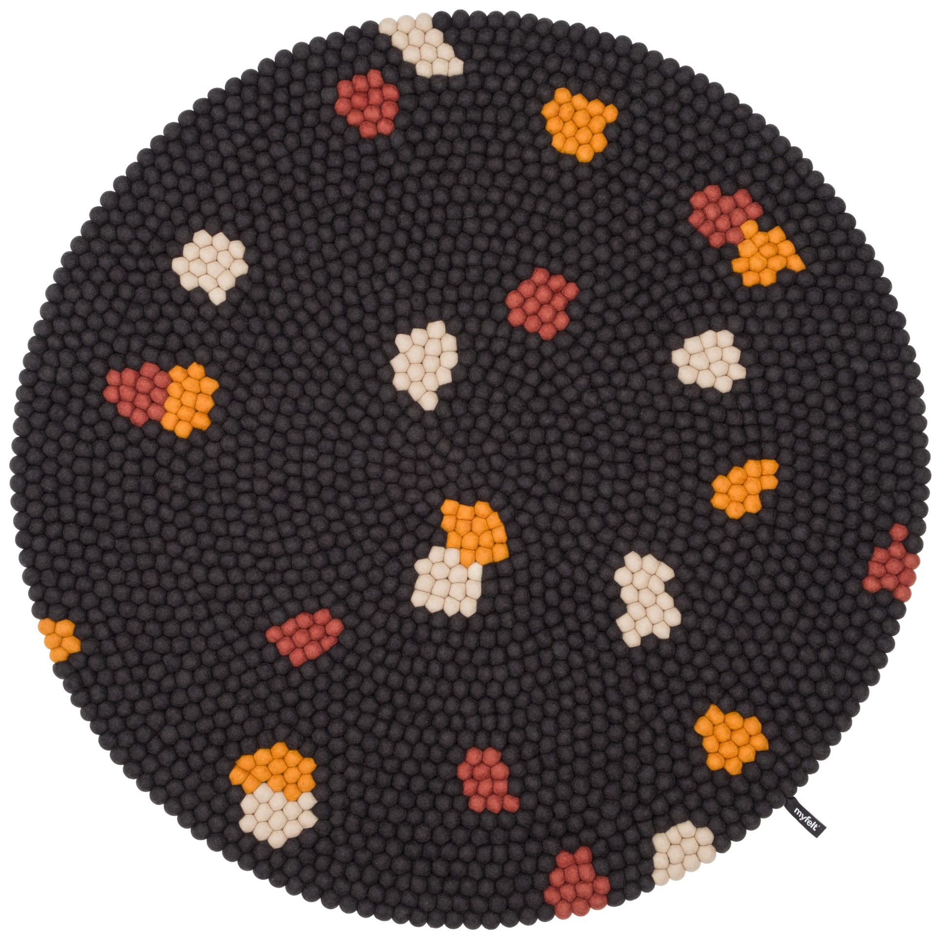 moebelfaktor Terra Coal Filzkugelteppich - 300 cm myfelt