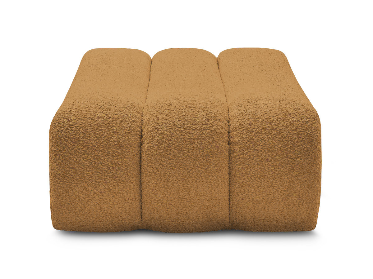 Bobochic Azra Pouf Bouclé-Stoff Gelb