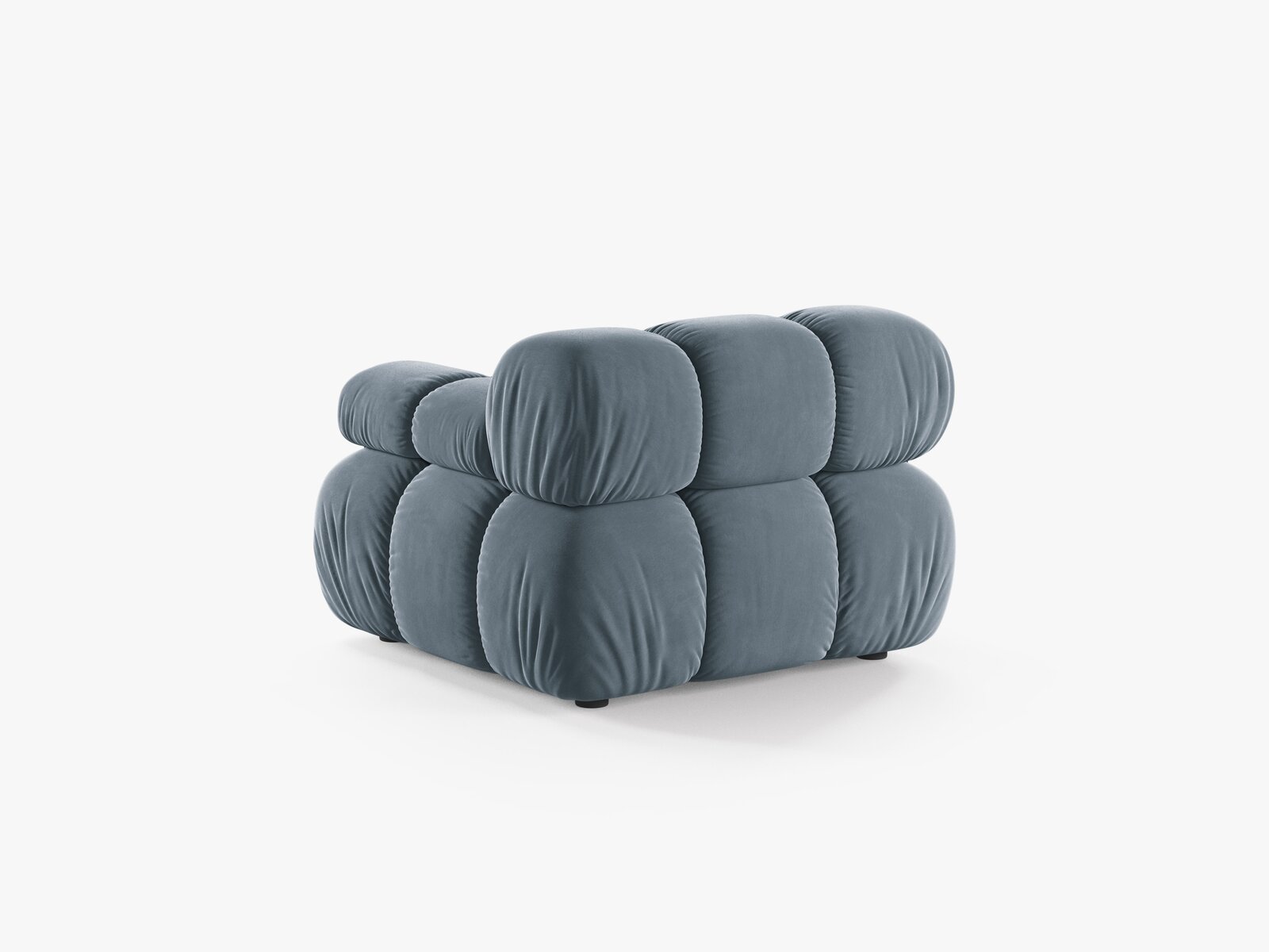 Micadoni Eckmodul Bellis Rechts Samt Bluvel Hellblau