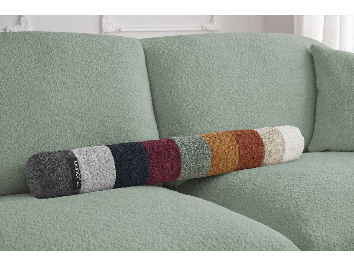 Bobochic Cezanne Schlafsofa 3-Sitzer Bouclé-Stoff Grün, Liegefläche 140 × 194 cm